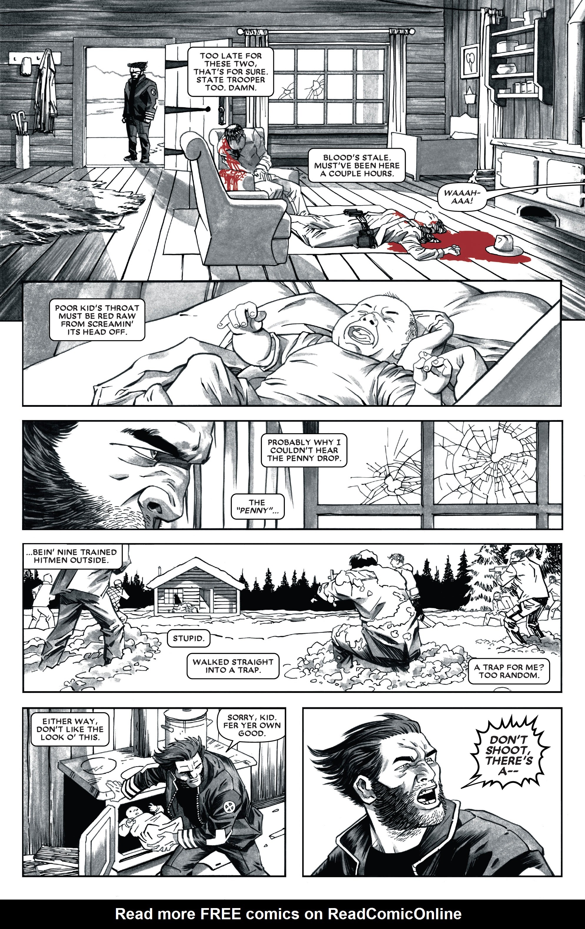 Read online Wolverine: Black, White & Blood comic -  Issue #1 - 22