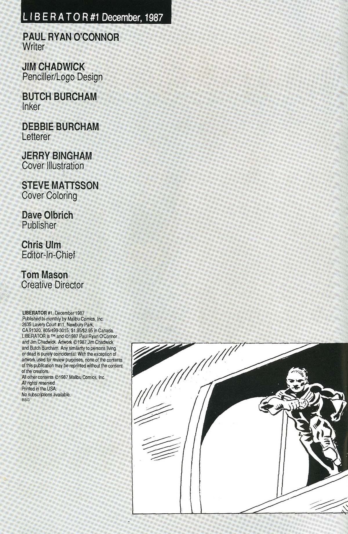 Read online Liberator (1987) comic -  Issue #1 - 2