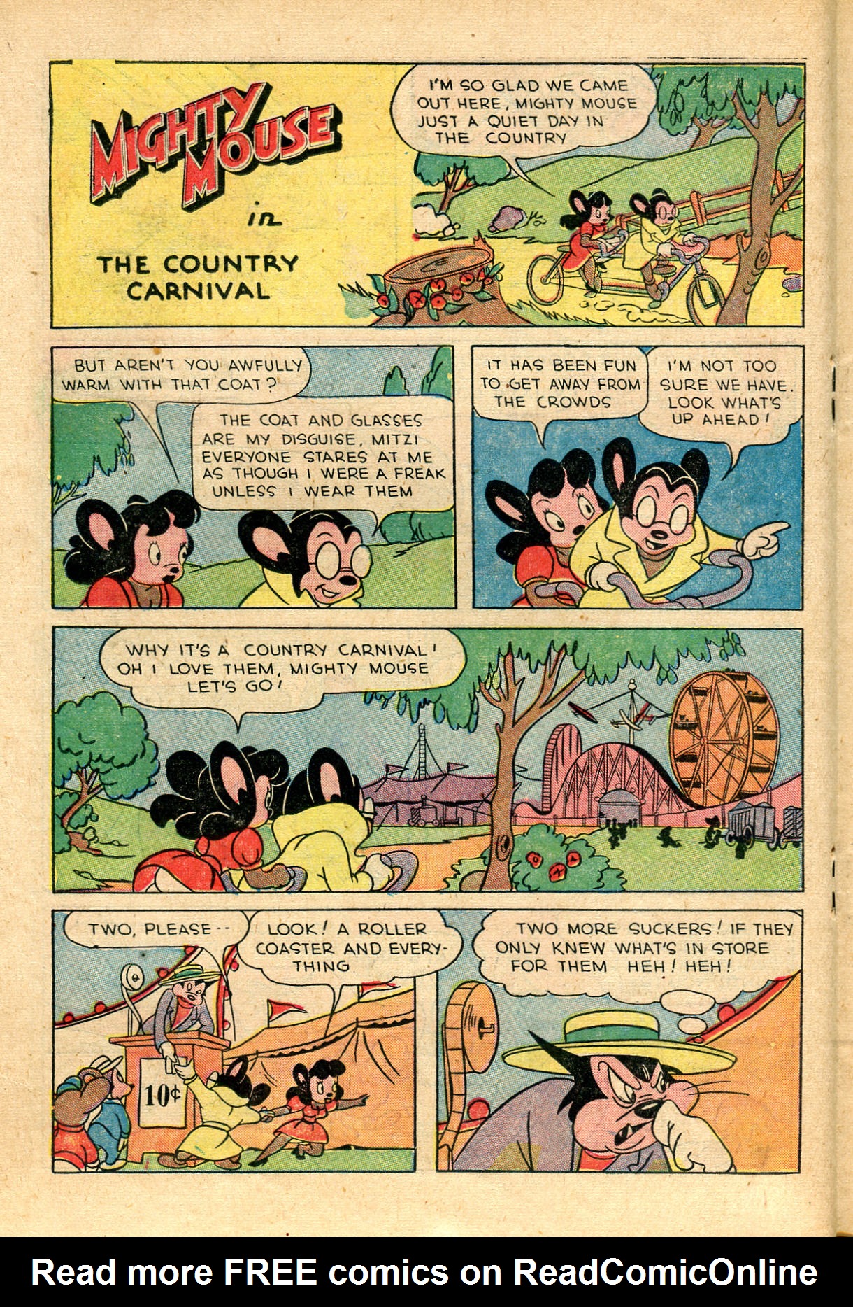 Read online Paul Terry's Mighty Mouse Comics comic -  Issue #25 - 26