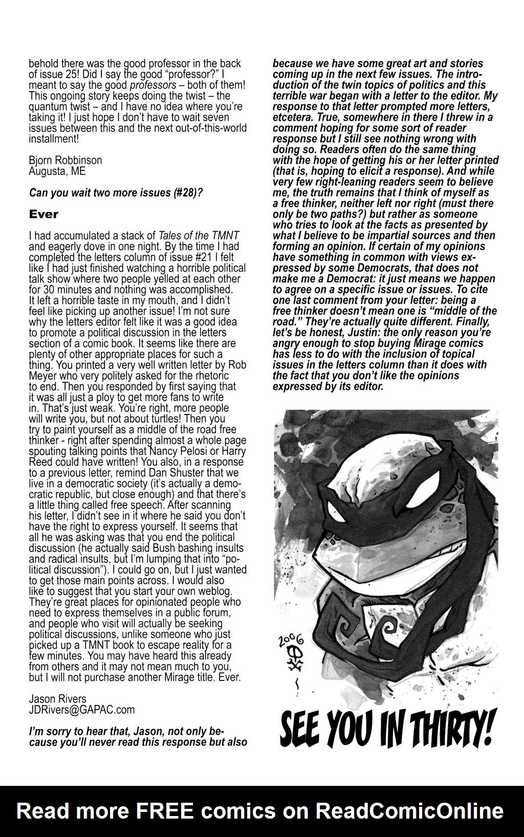 Read online Tales of the TMNT comic -  Issue #26 - 30