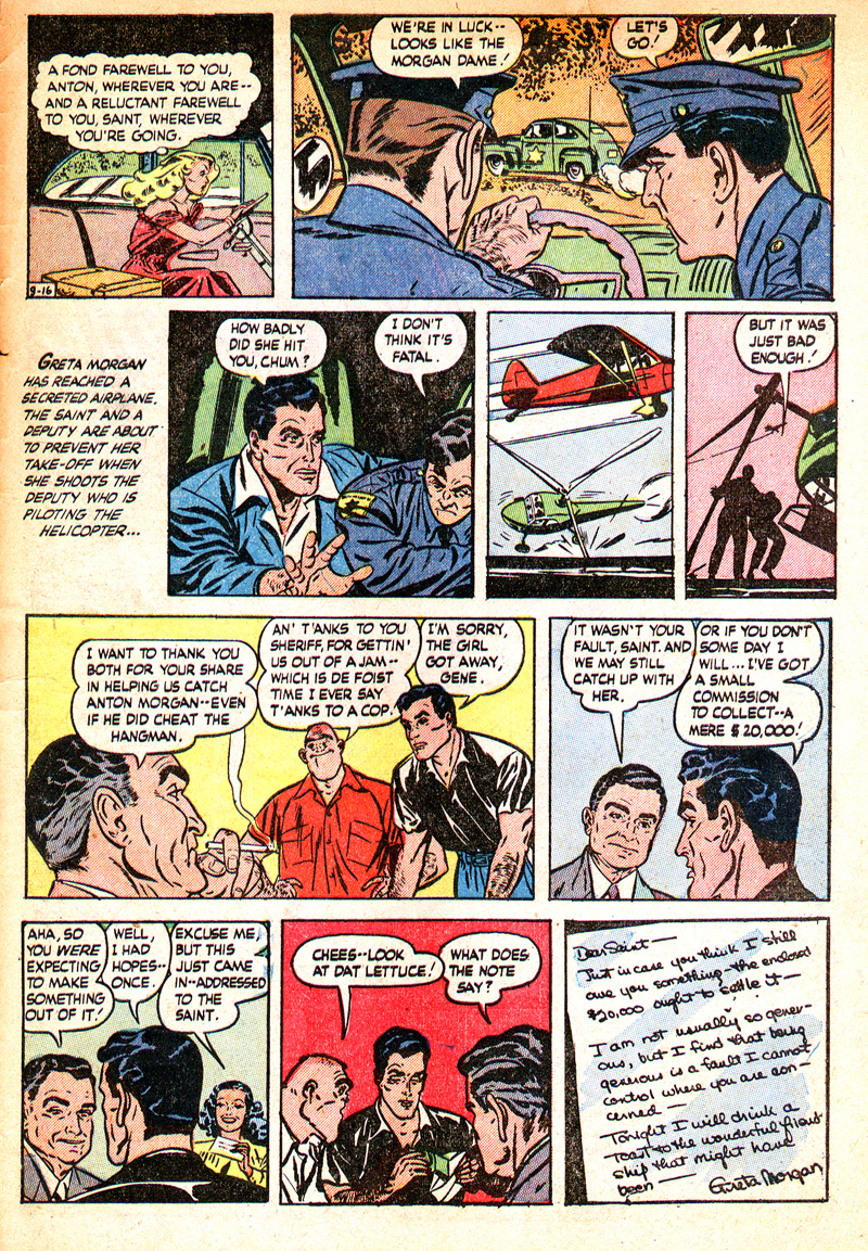 Read online The Saint (1947) comic -  Issue #9 - 32