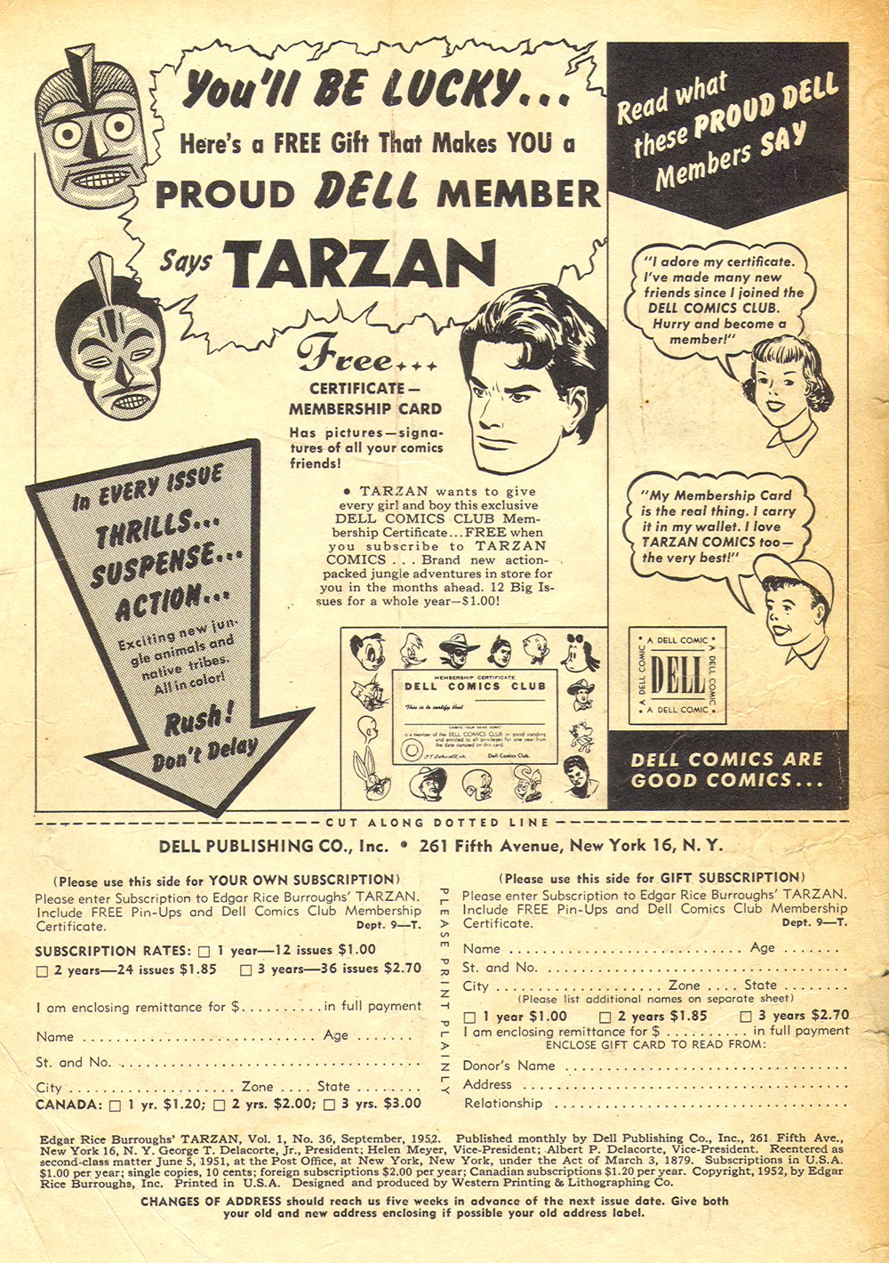 Read online Tarzan (1948) comic -  Issue #36 - 2