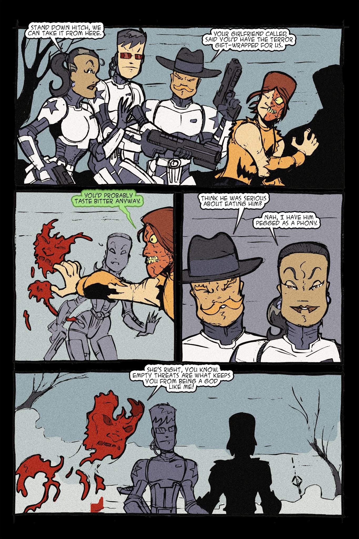 Read online Halloween Man vs. the Invisible Man comic -  Issue # TPB - 97