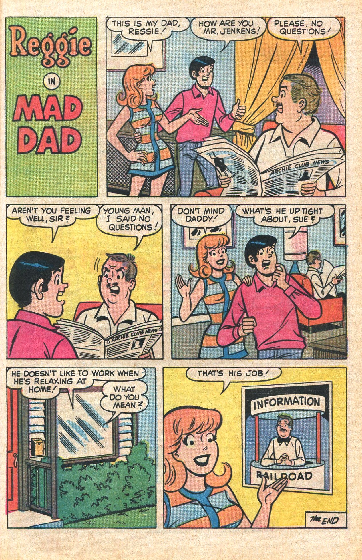 Read online Reggie's Wise Guy Jokes comic -  Issue #7 - 23