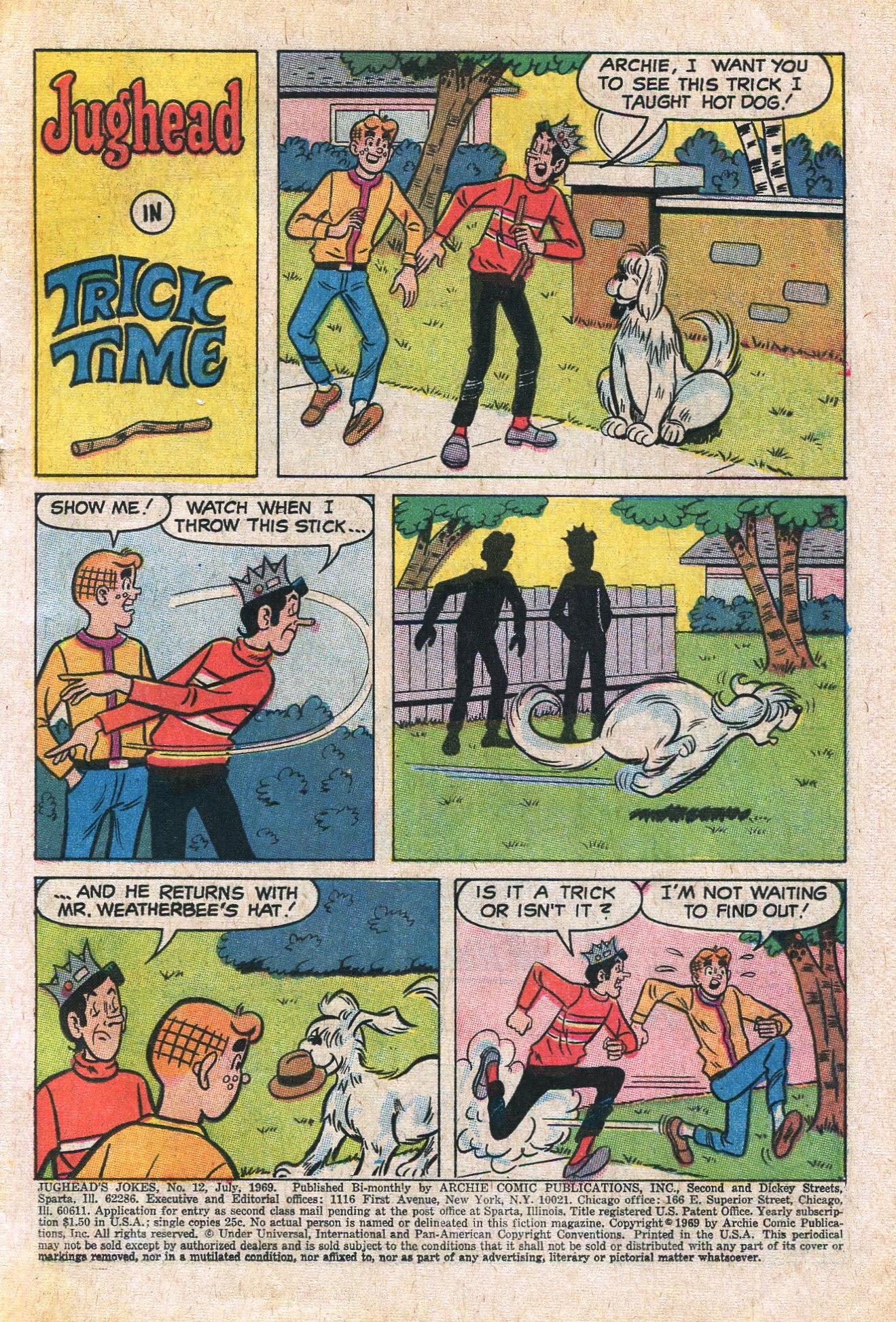 Read online Jughead's Jokes comic -  Issue #12 - 3