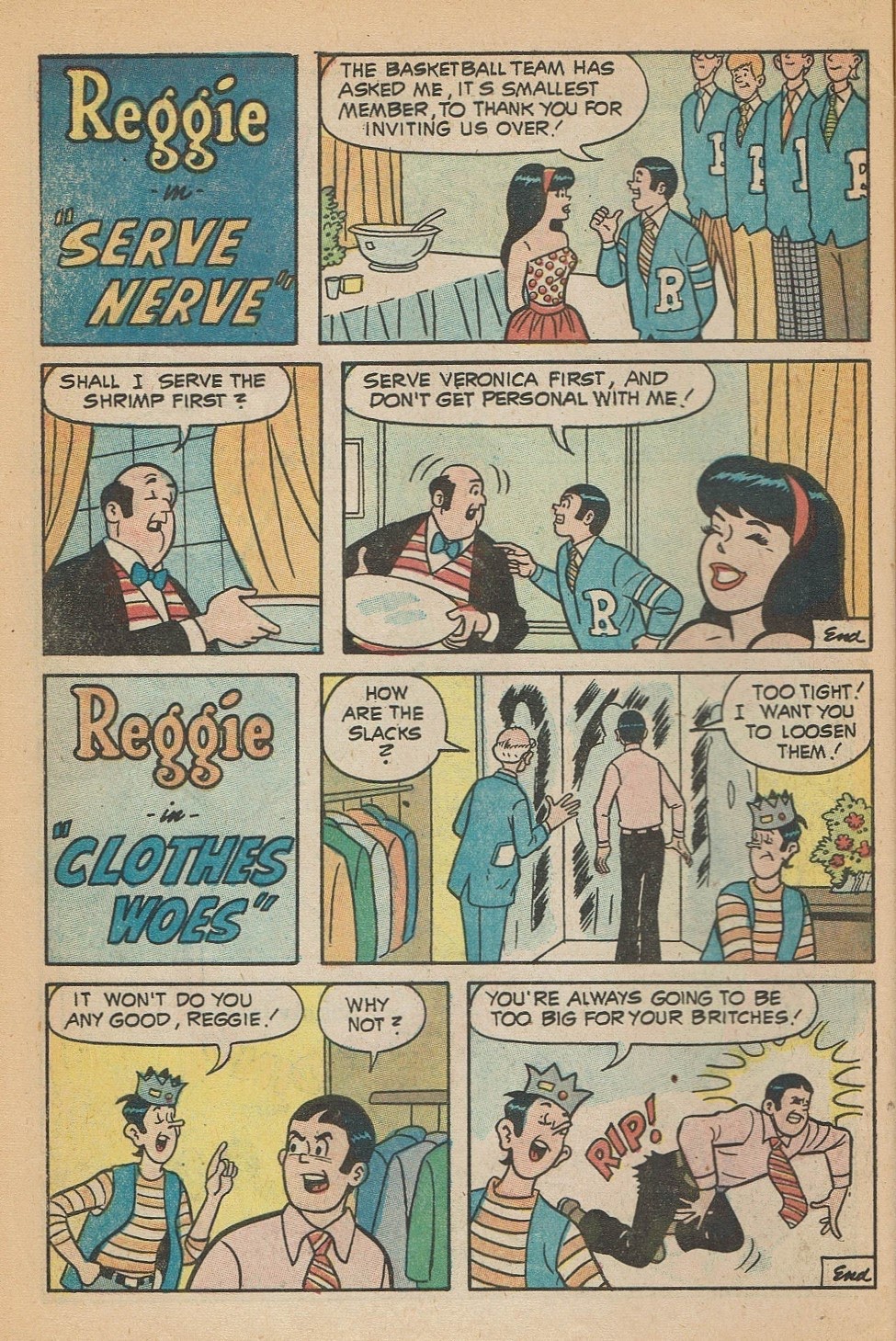 Read online Reggie's Wise Guy Jokes comic -  Issue #20 - 10