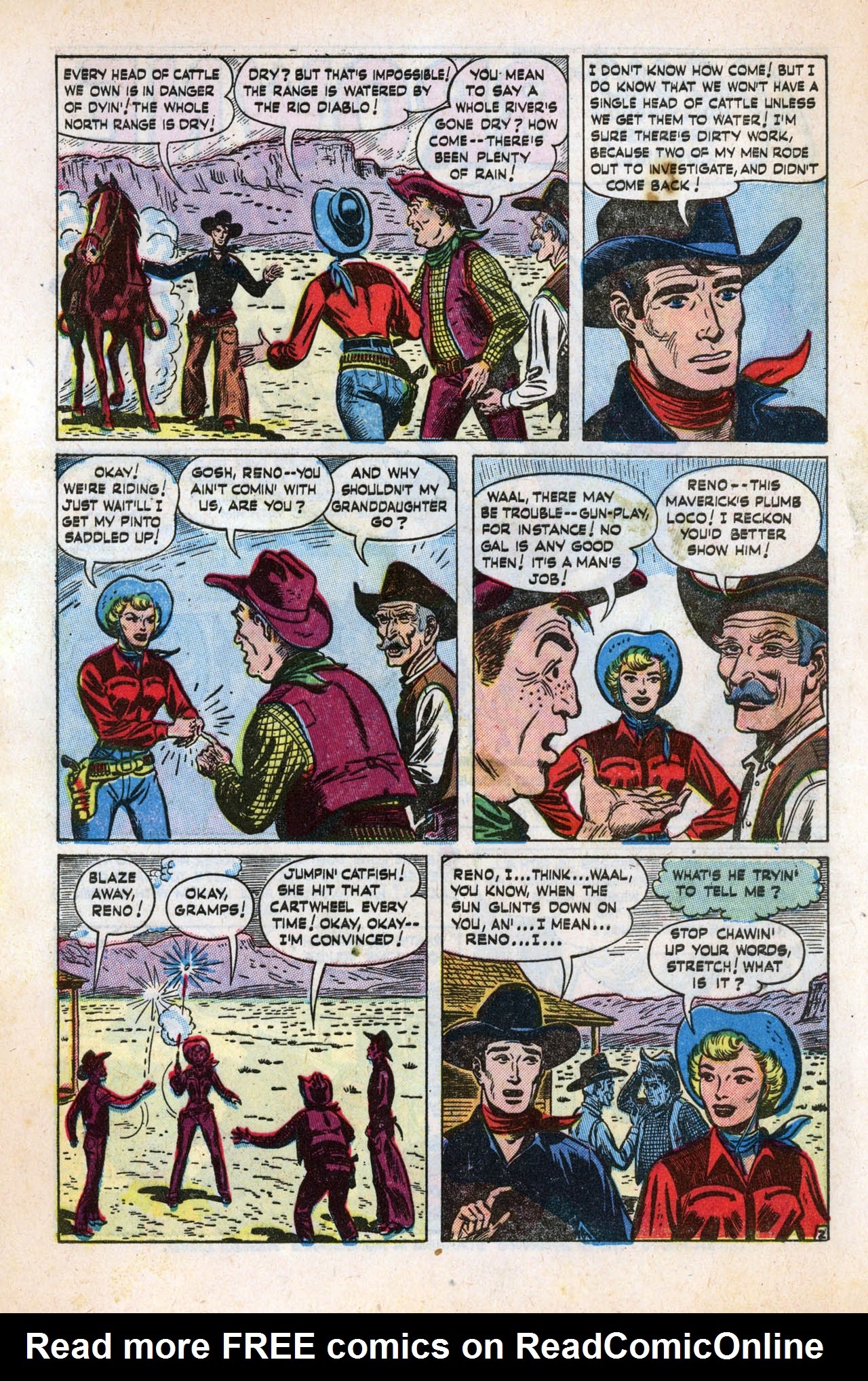 Read online Reno Browne, Hollywood's Greatest Cowgirl comic -  Issue #50 - 4