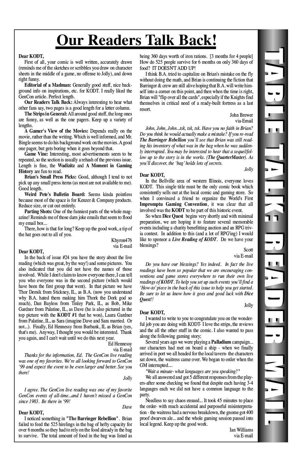 Read online Knights of the Dinner Table comic -  Issue #28 - 5