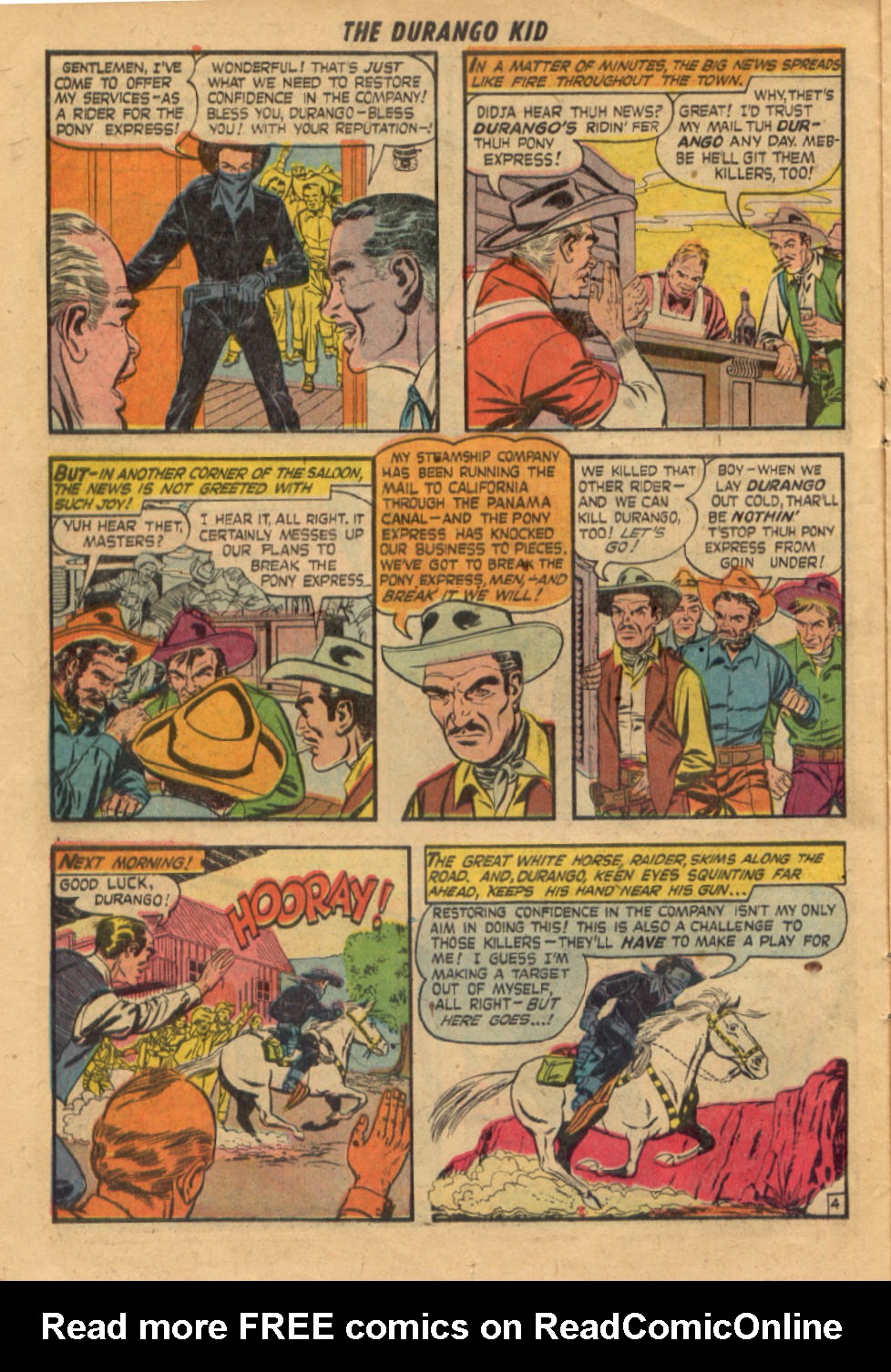 Read online Charles Starrett as The Durango Kid comic -  Issue #8 - 13