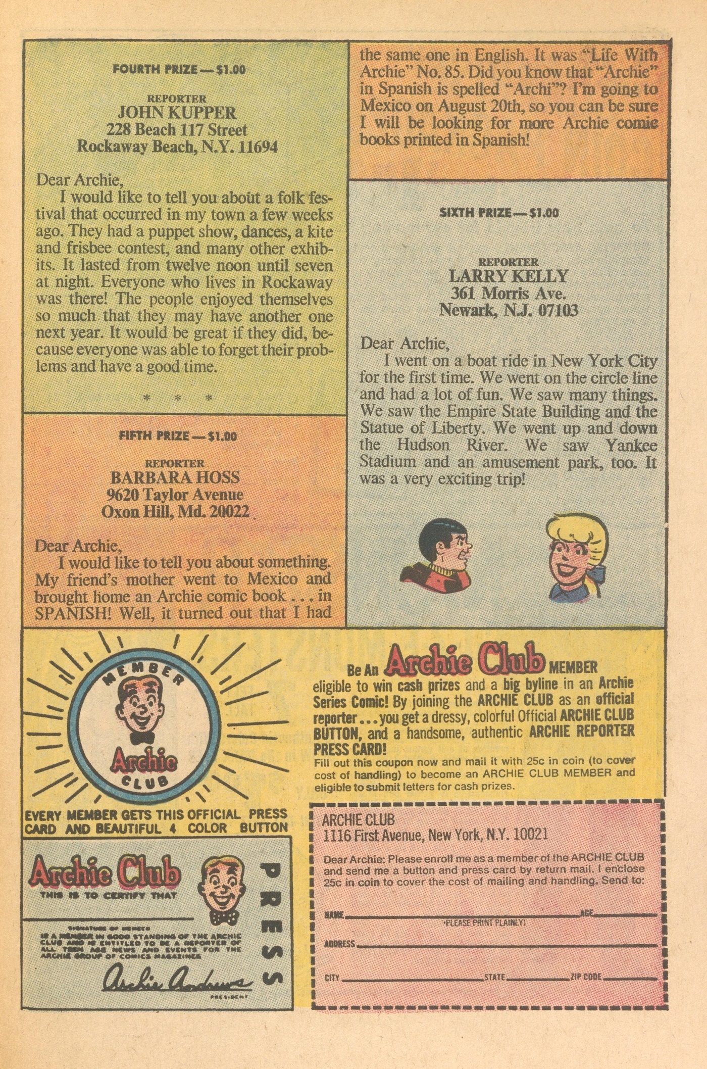 Read online Jughead's Jokes comic -  Issue #27 - 42