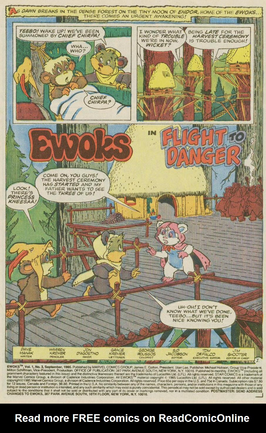 Read online Ewoks (1987) comic -  Issue #3 - 3
