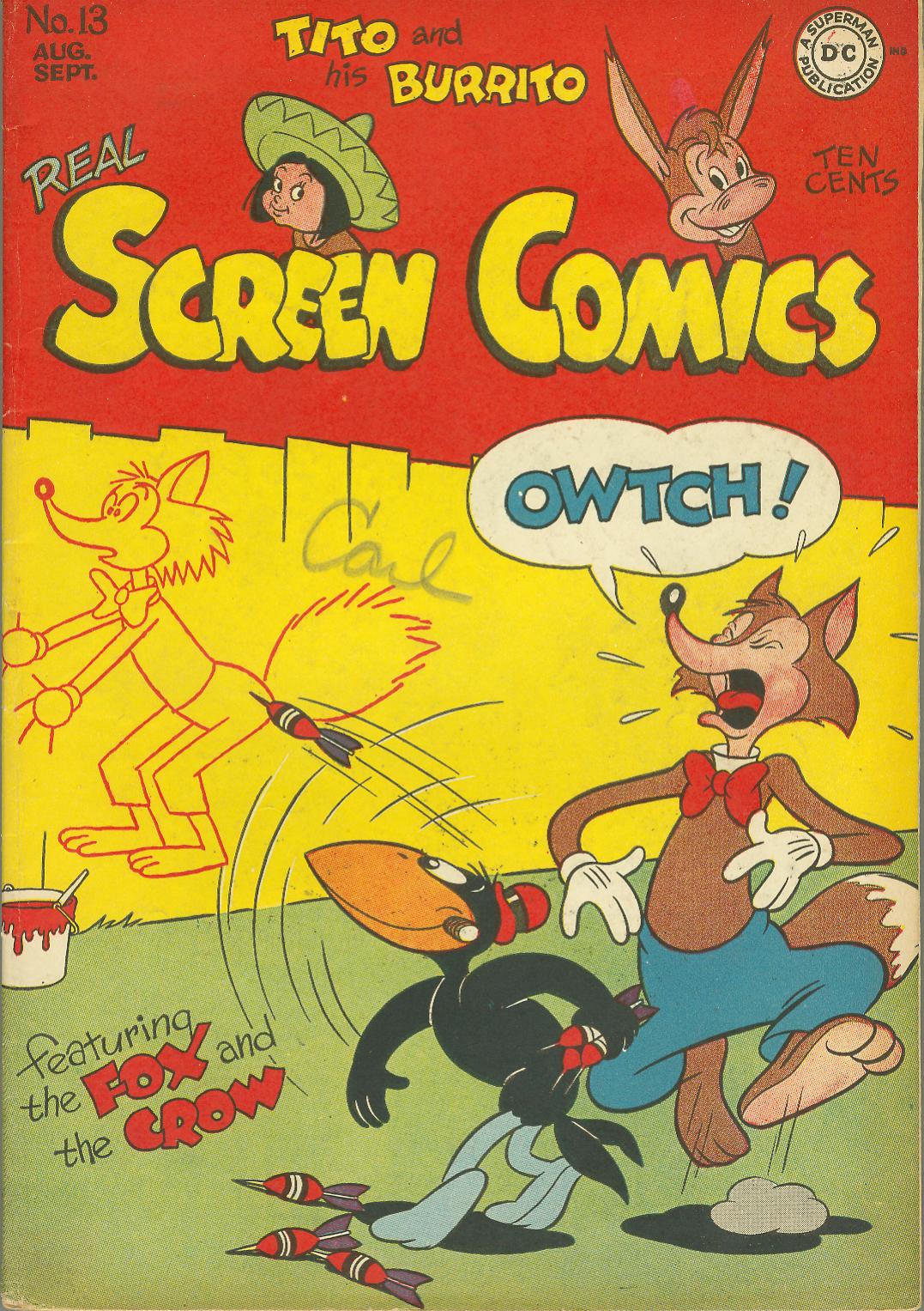 Read online Real Screen Comics comic -  Issue #13 - 1