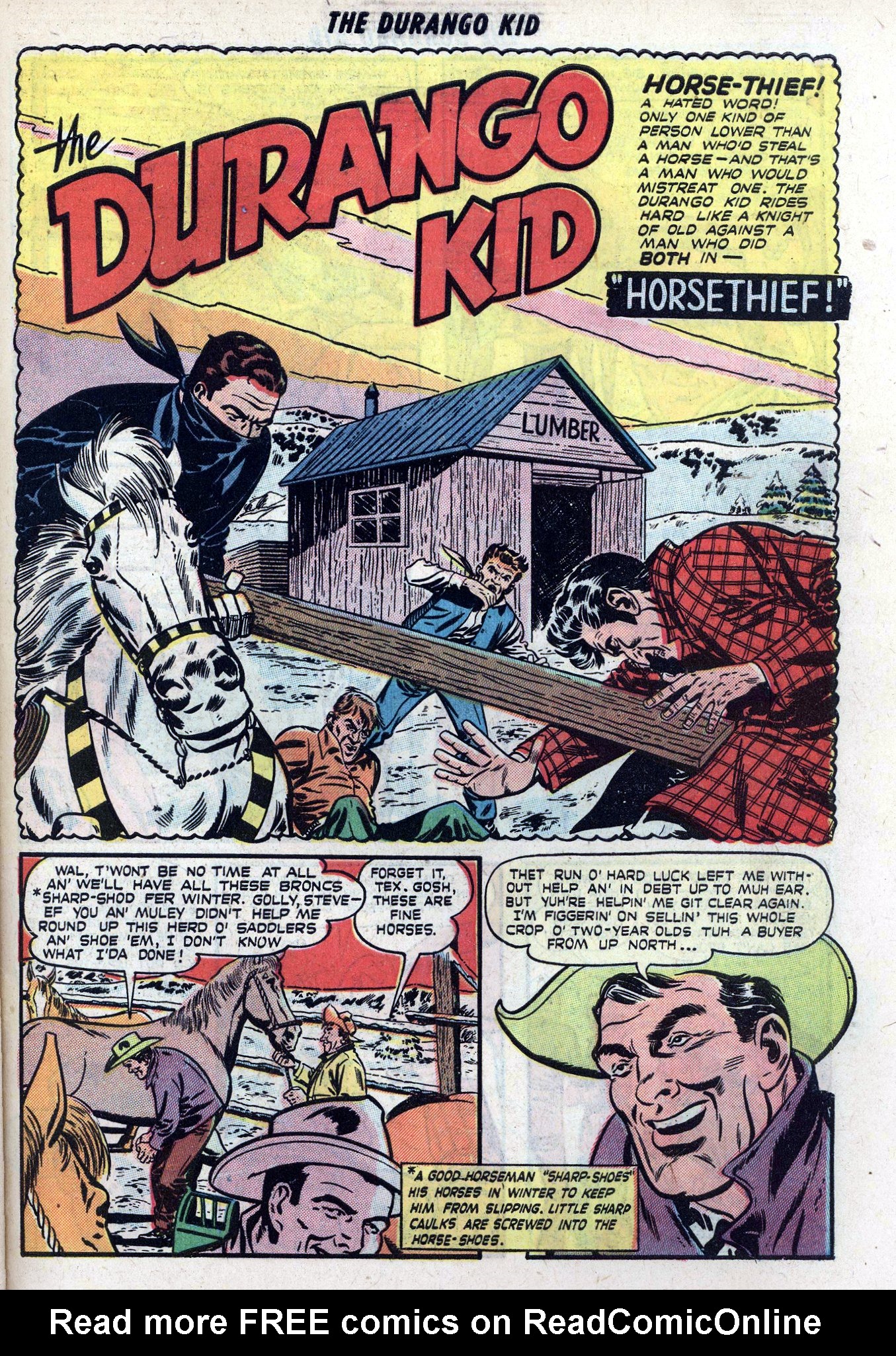 Read online Charles Starrett as The Durango Kid comic -  Issue #6 - 27