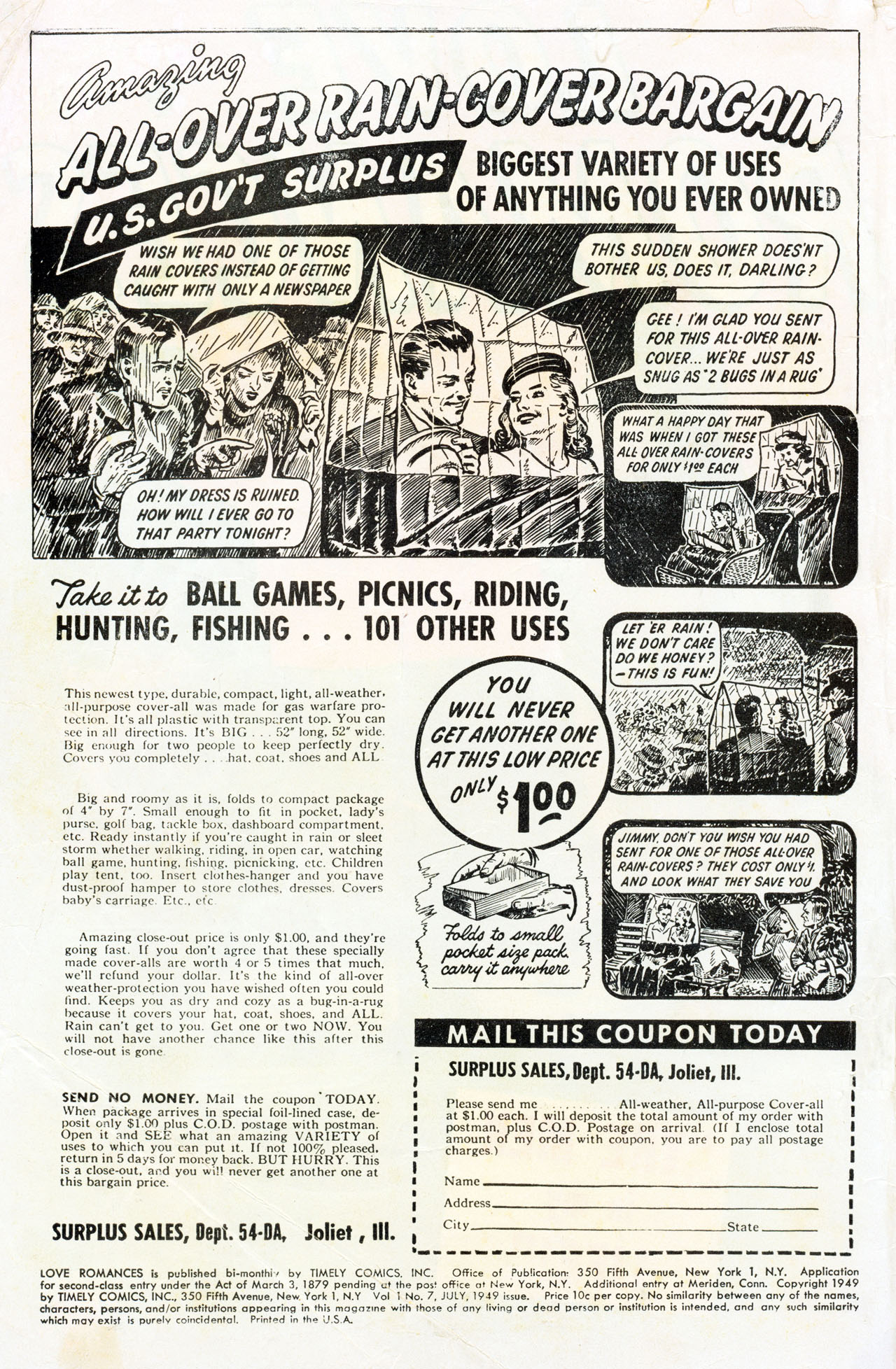 Read online Love Romances comic -  Issue #7 - 2