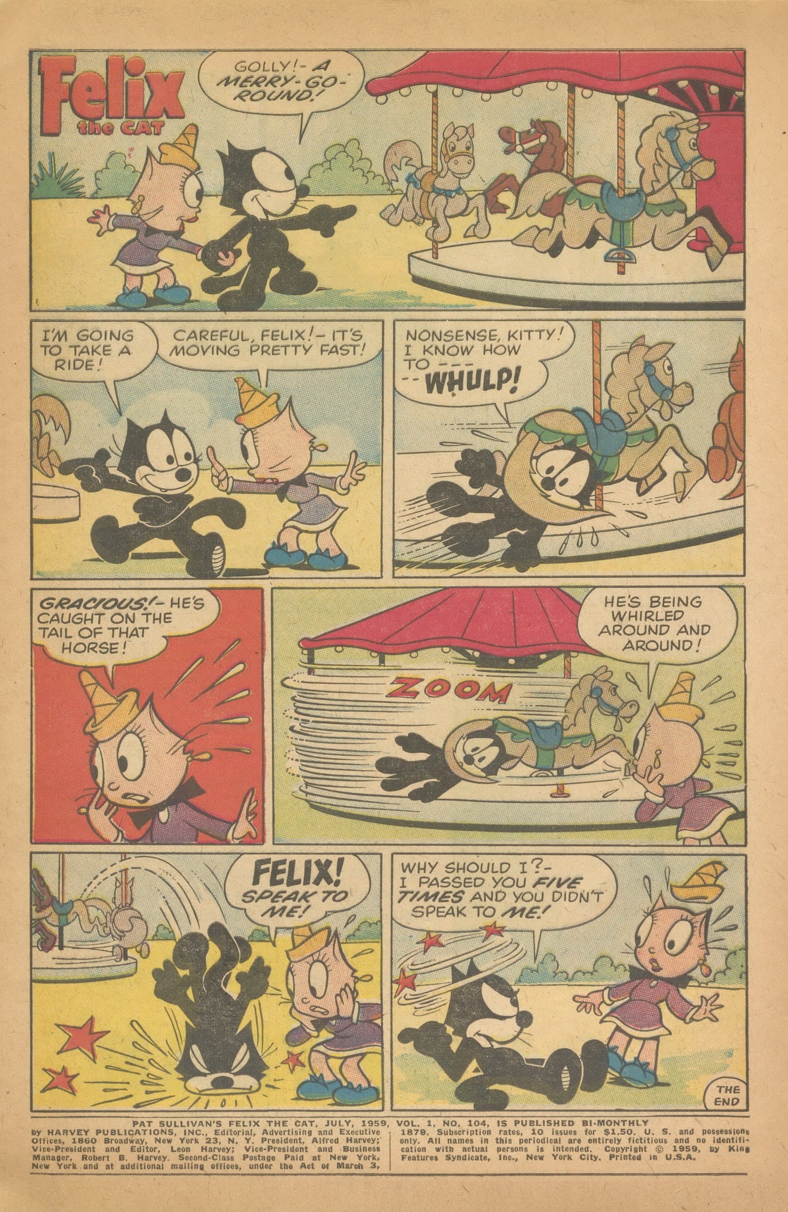 Read online Felix the Cat (1955) comic -  Issue #104 - 3