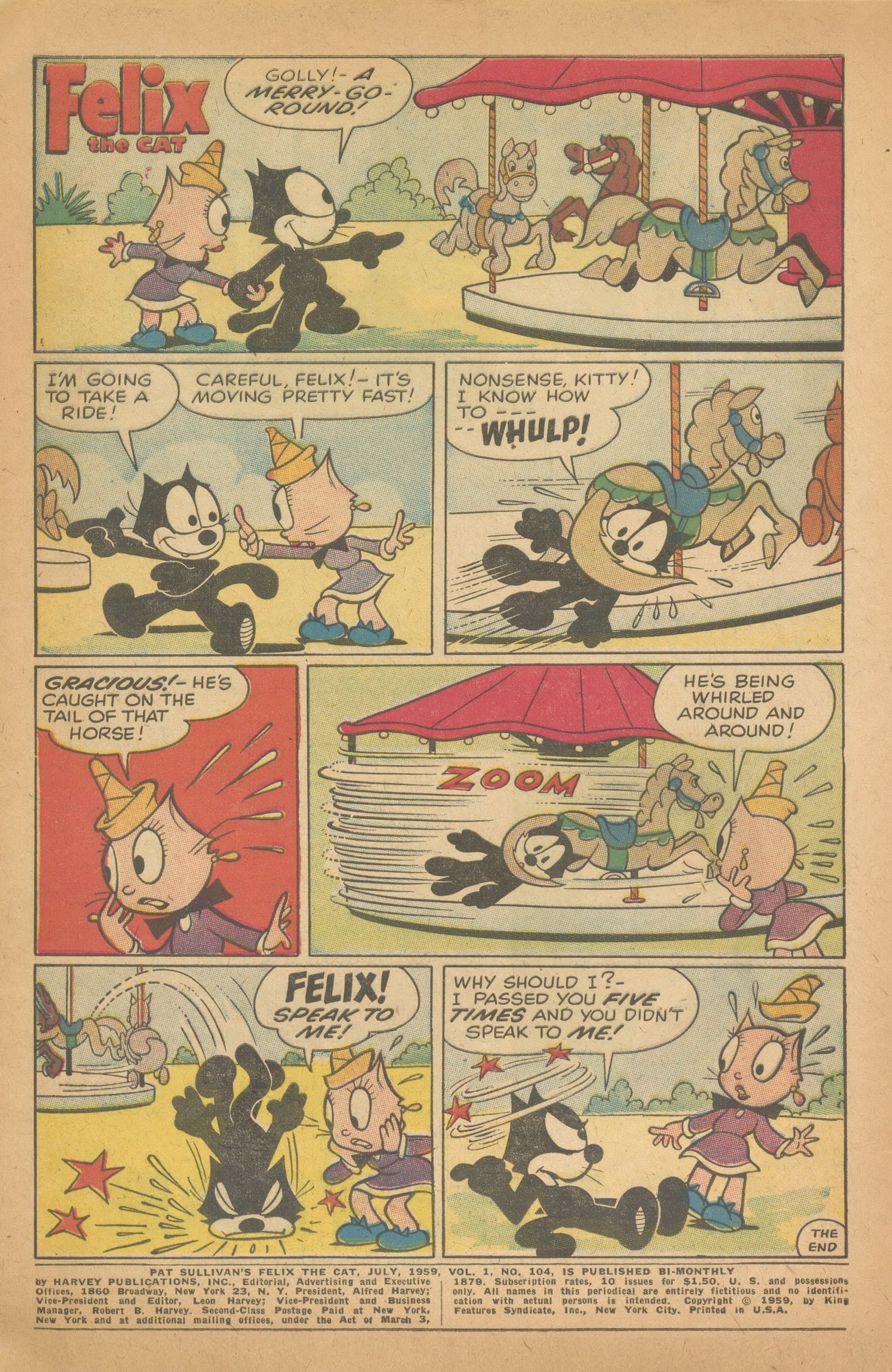 Read online Felix the Cat (1955) comic -  Issue #104 - 3