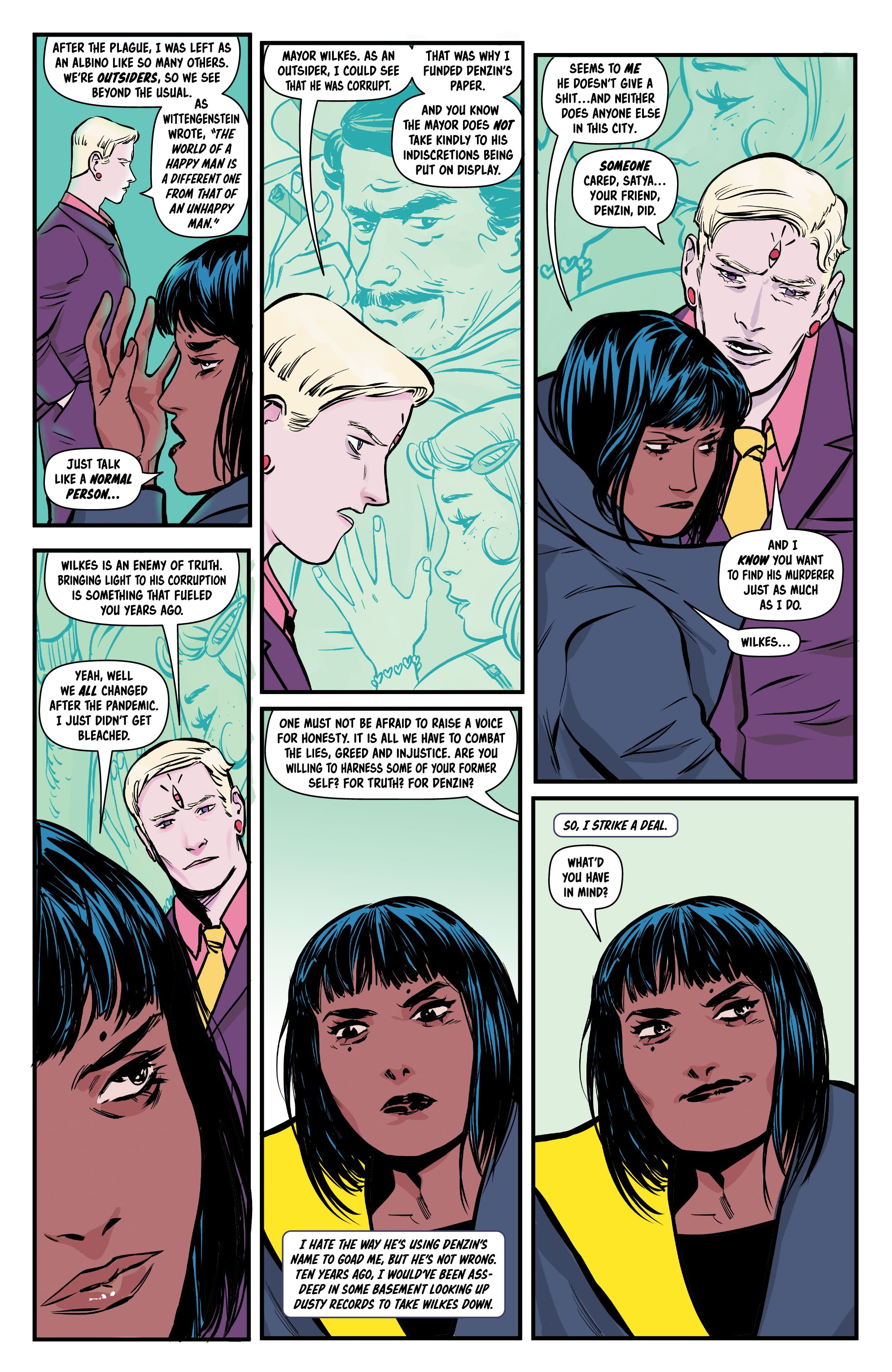 Read online Bylines in Blood comic -  Issue #2 - 16