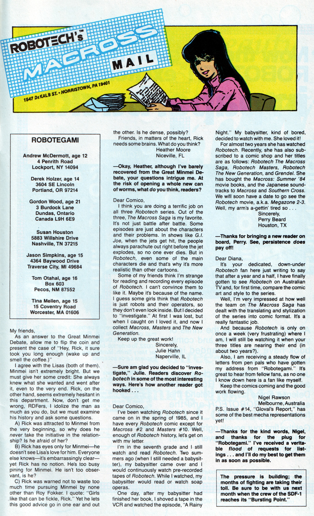 Read online Robotech The Macross Saga comic -  Issue #18 - 28