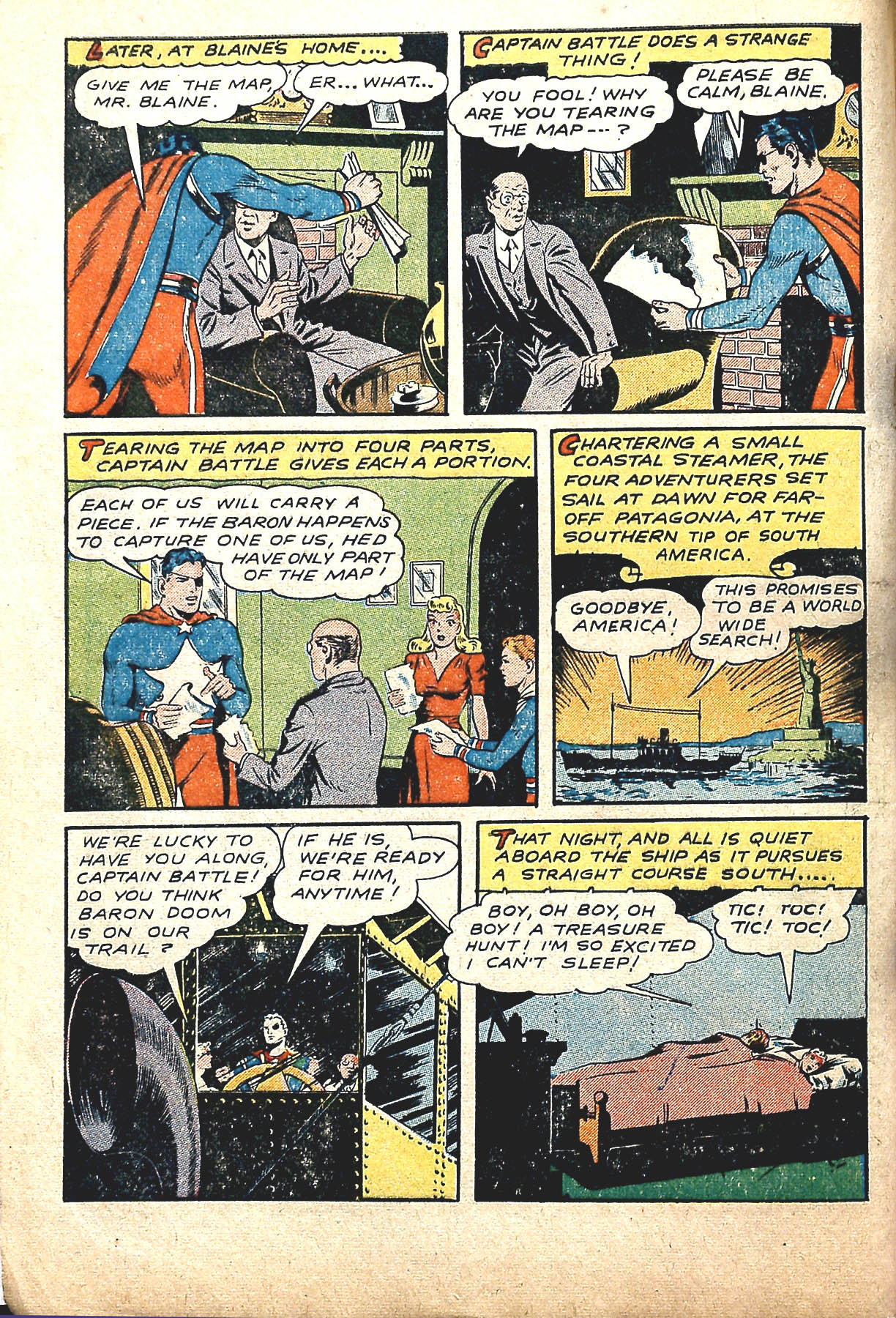 Read online Captain Battle Comics comic -  Issue #3 - 5