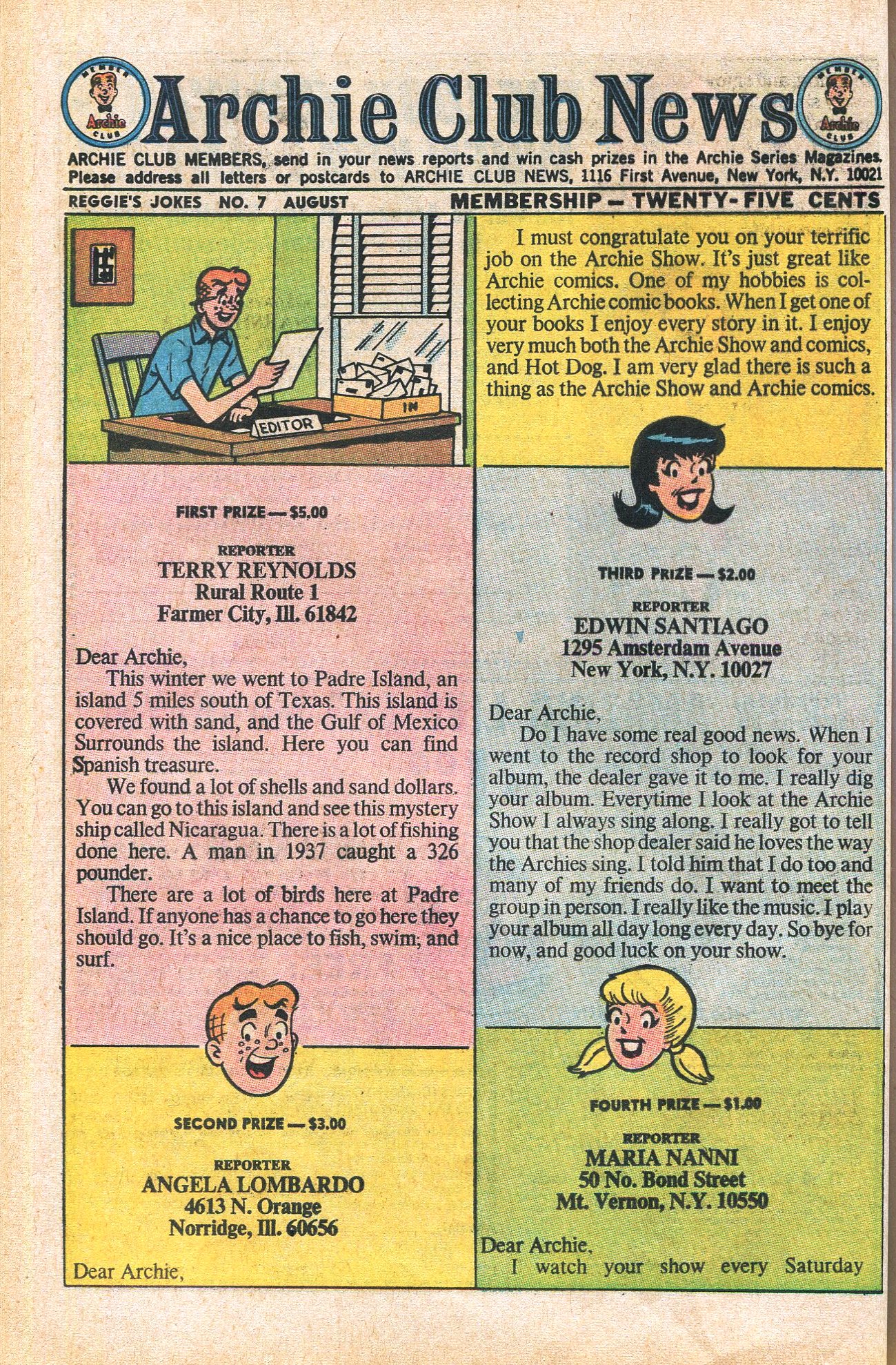 Read online Reggie's Wise Guy Jokes comic -  Issue #7 - 36