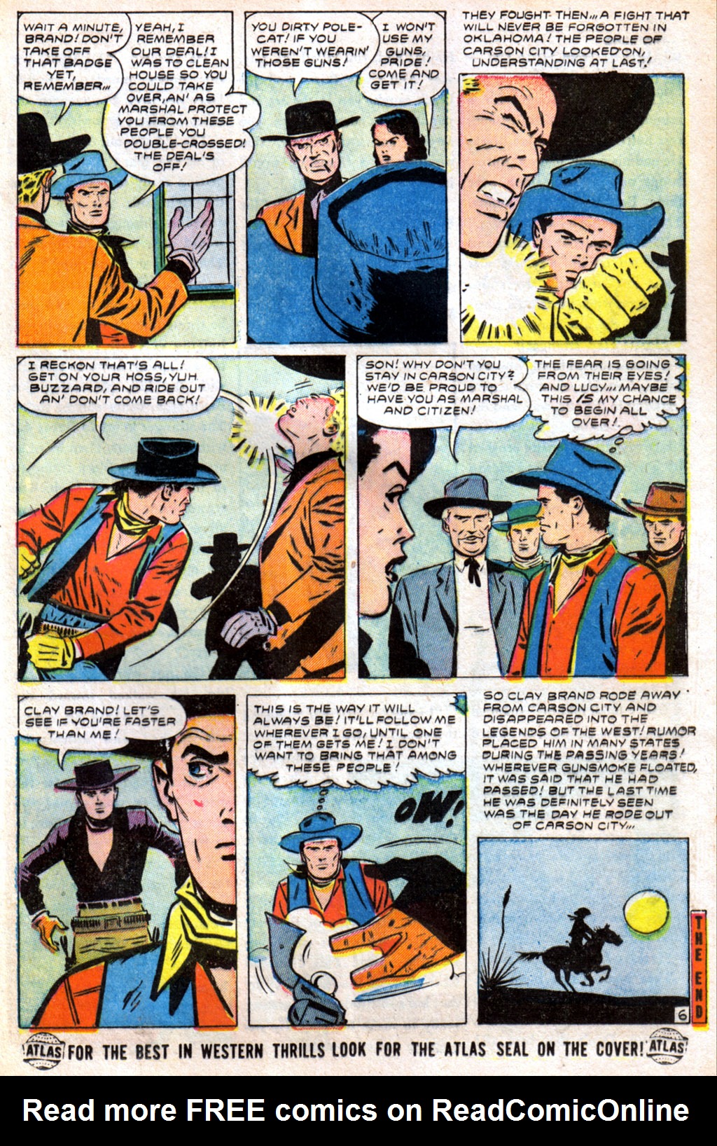 Read online Western Outlaws (1954) comic -  Issue #6 - 25