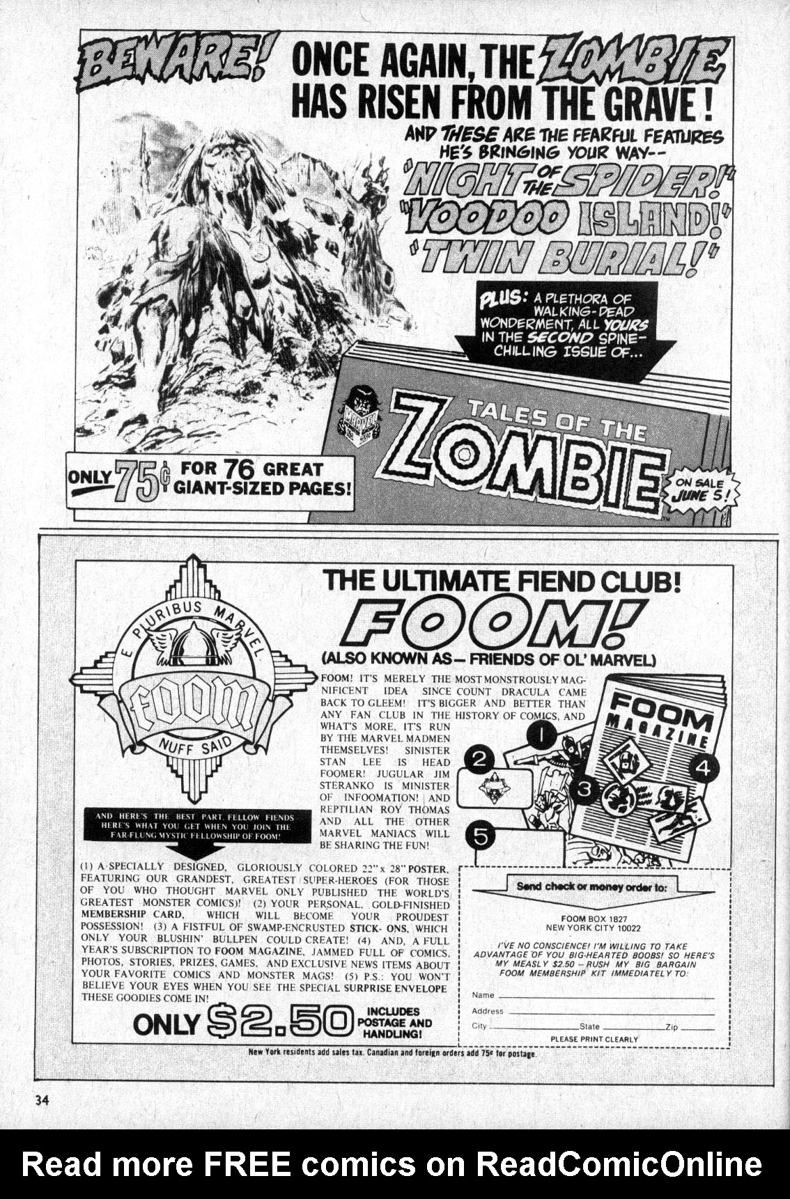 Read online Monsters Unleashed (1973) comic -  Issue #2 - 34