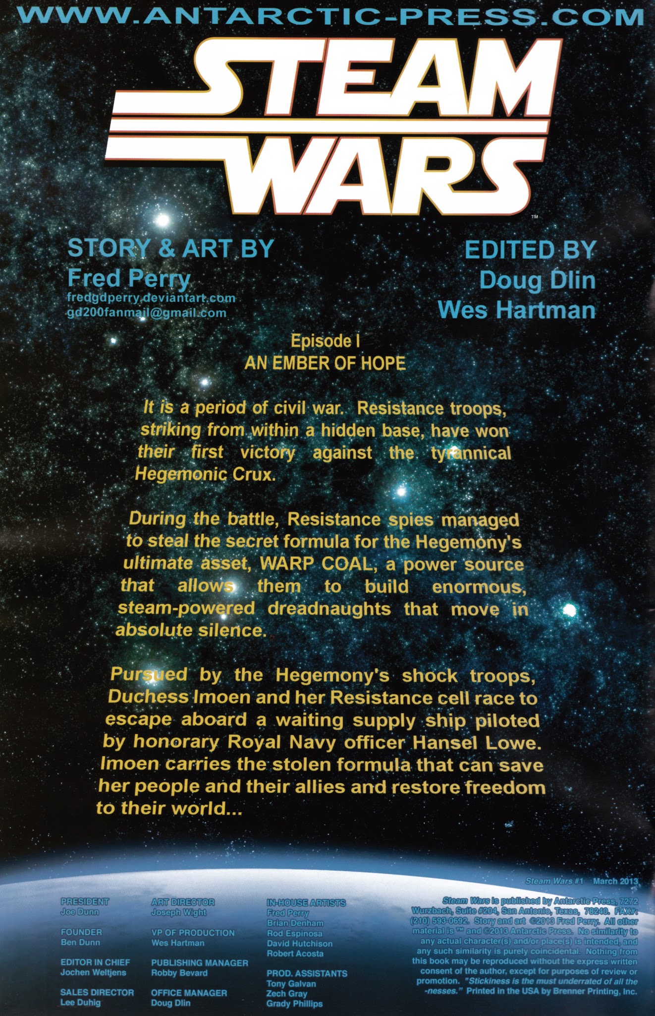 Read online Steam Wars comic -  Issue #1 - 2