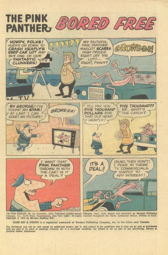 Read online The Pink Panther (1971) comic -  Issue #16 - 2