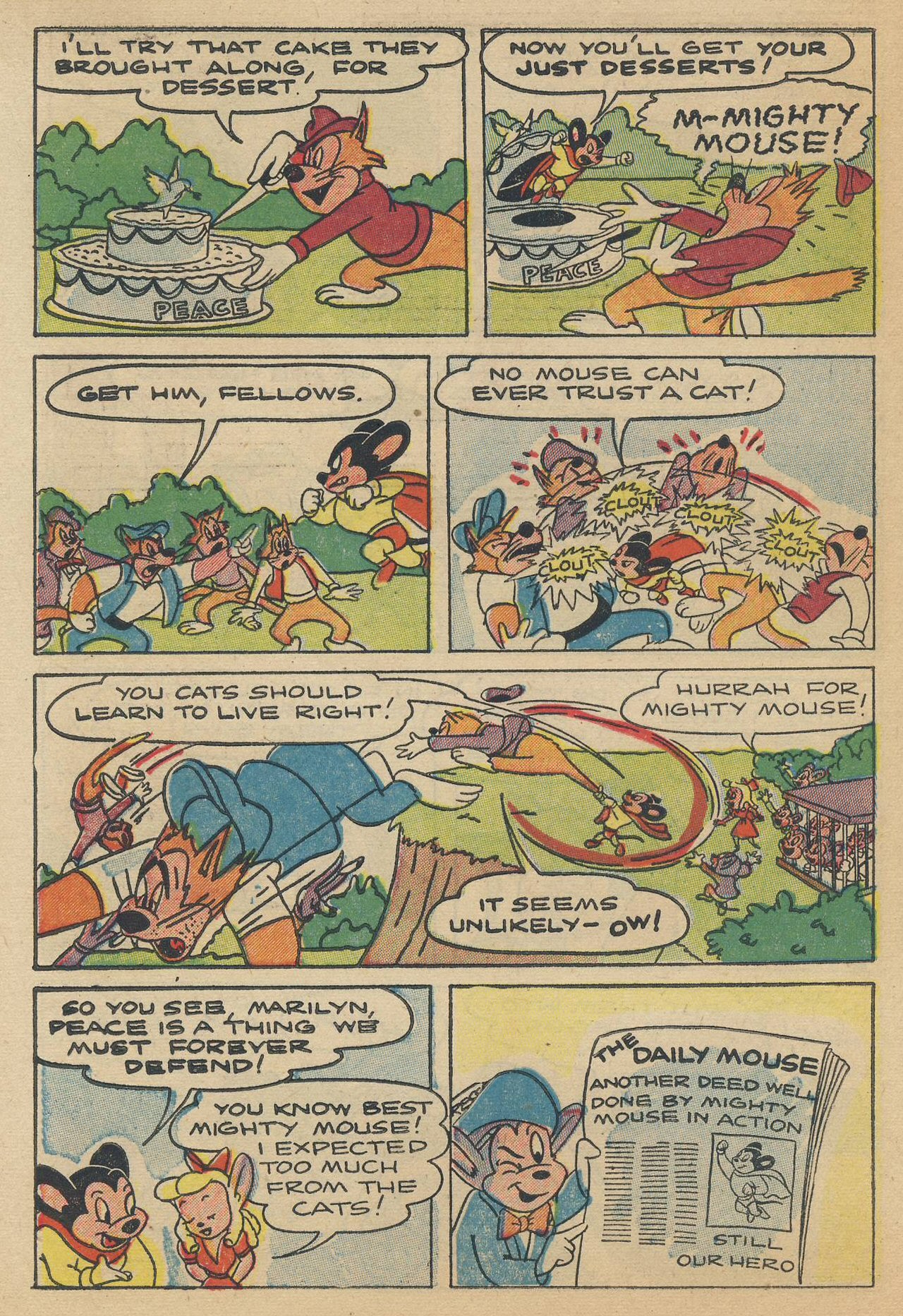 Read online Paul Terry's Mighty Mouse Comics comic -  Issue #45 - 82