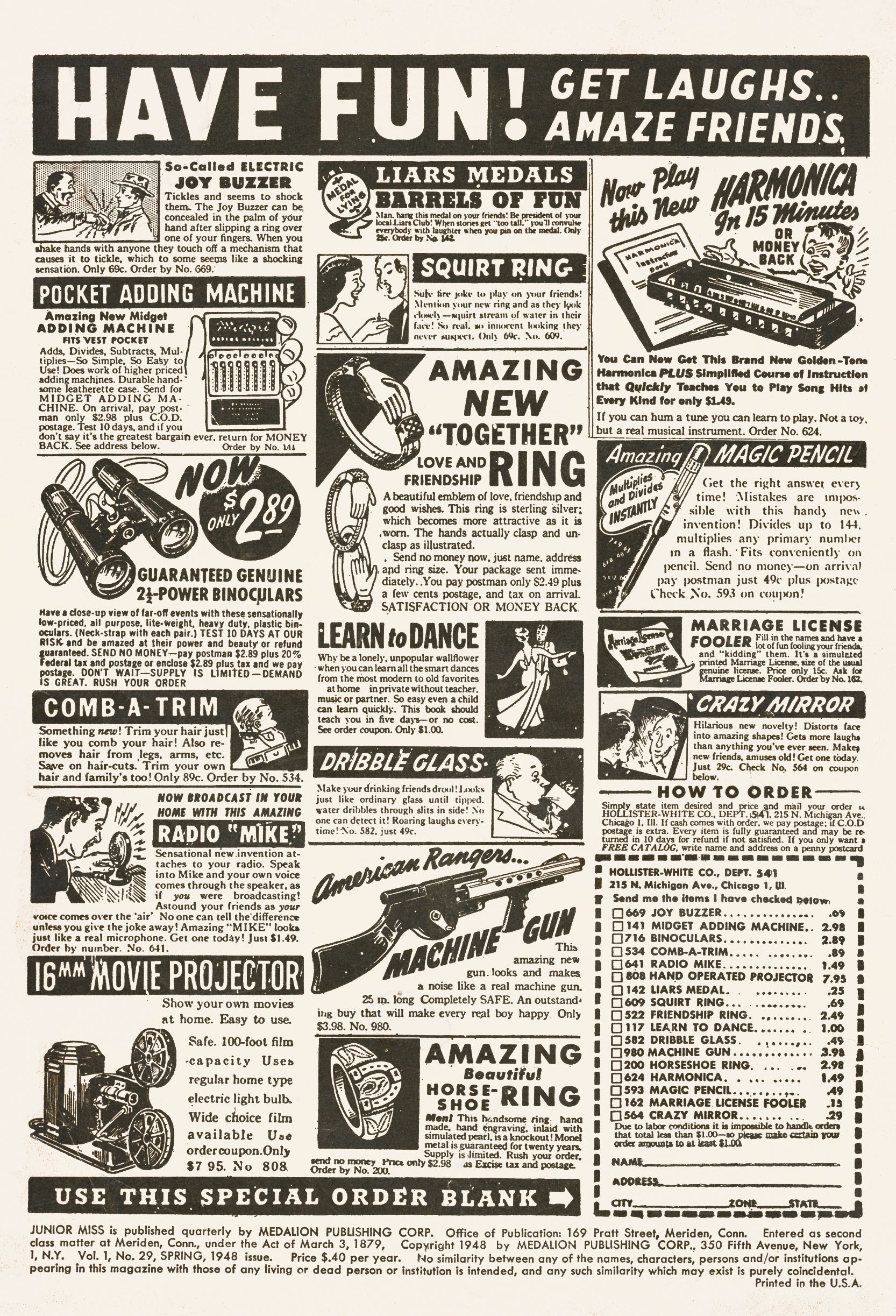 Read online Junior Miss (1947) comic -  Issue #29 - 2