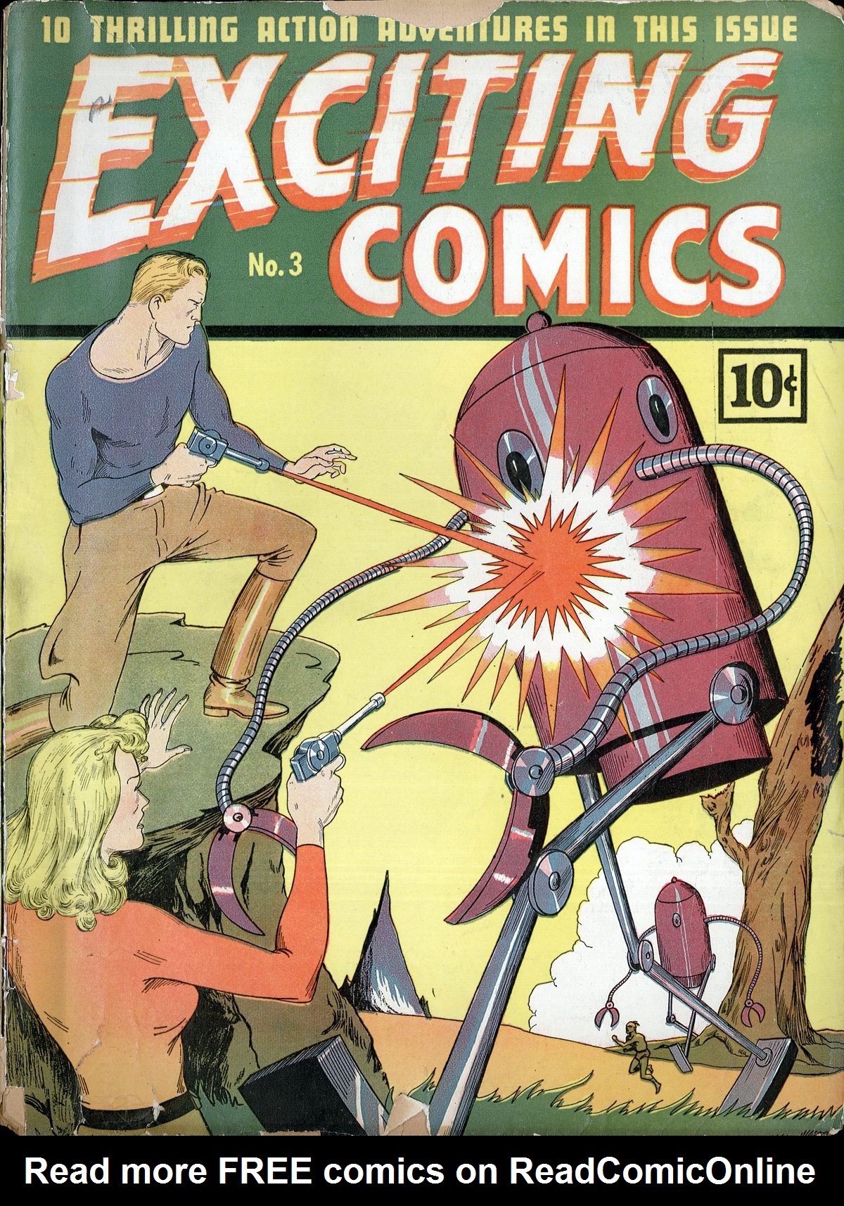 Read online Exciting Comics comic -  Issue #3 - 1