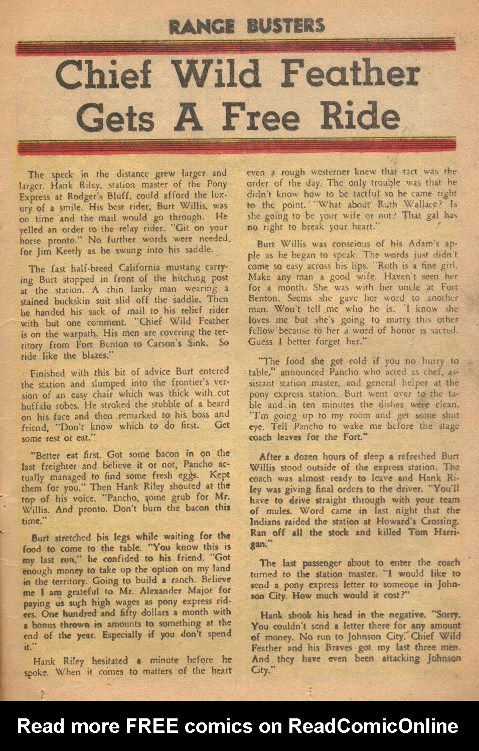 Read online Range Busters comic -  Issue #9 - 15