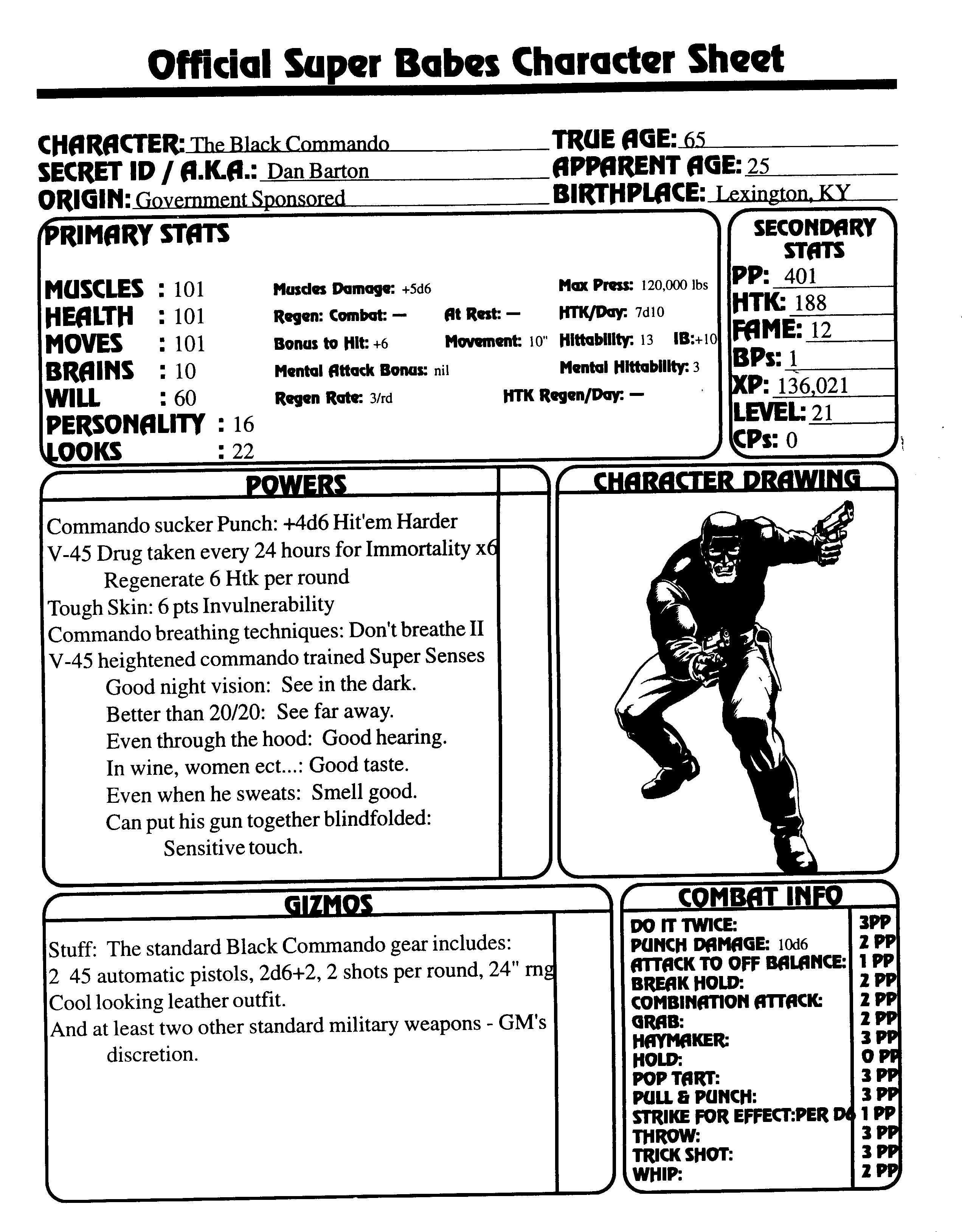 Read online Superbabes: The Femforce Role-Playing Game comic -  Issue # TPB - 137