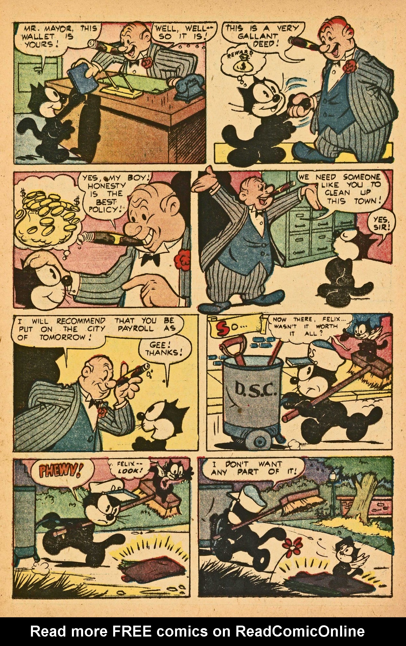 Read online Felix the Cat (1951) comic -  Issue #44 - 17