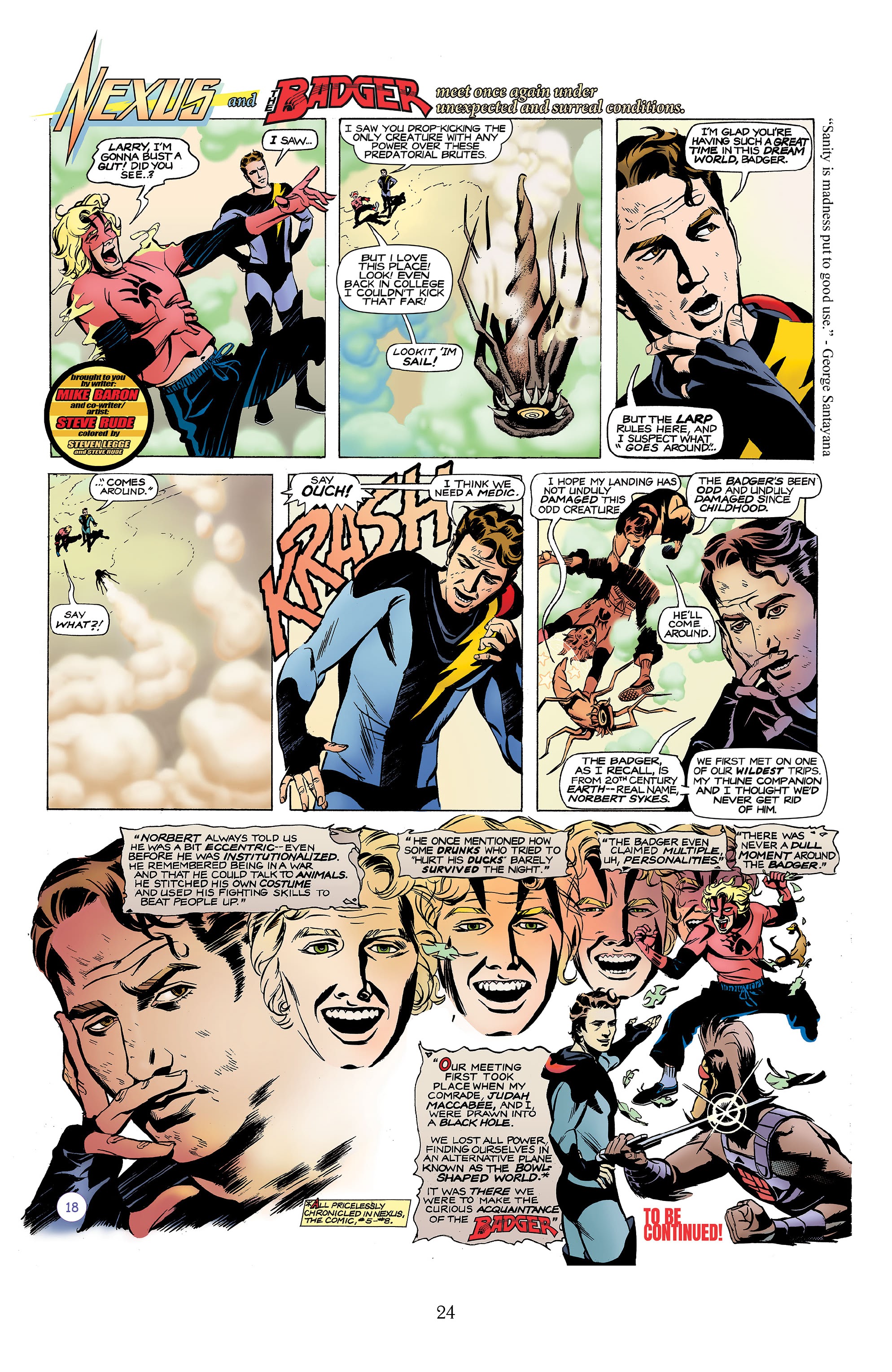 Read online Nexus Newspaper Strips: The Coming of Gourmando comic -  Issue # TPB (Part 1) - 23