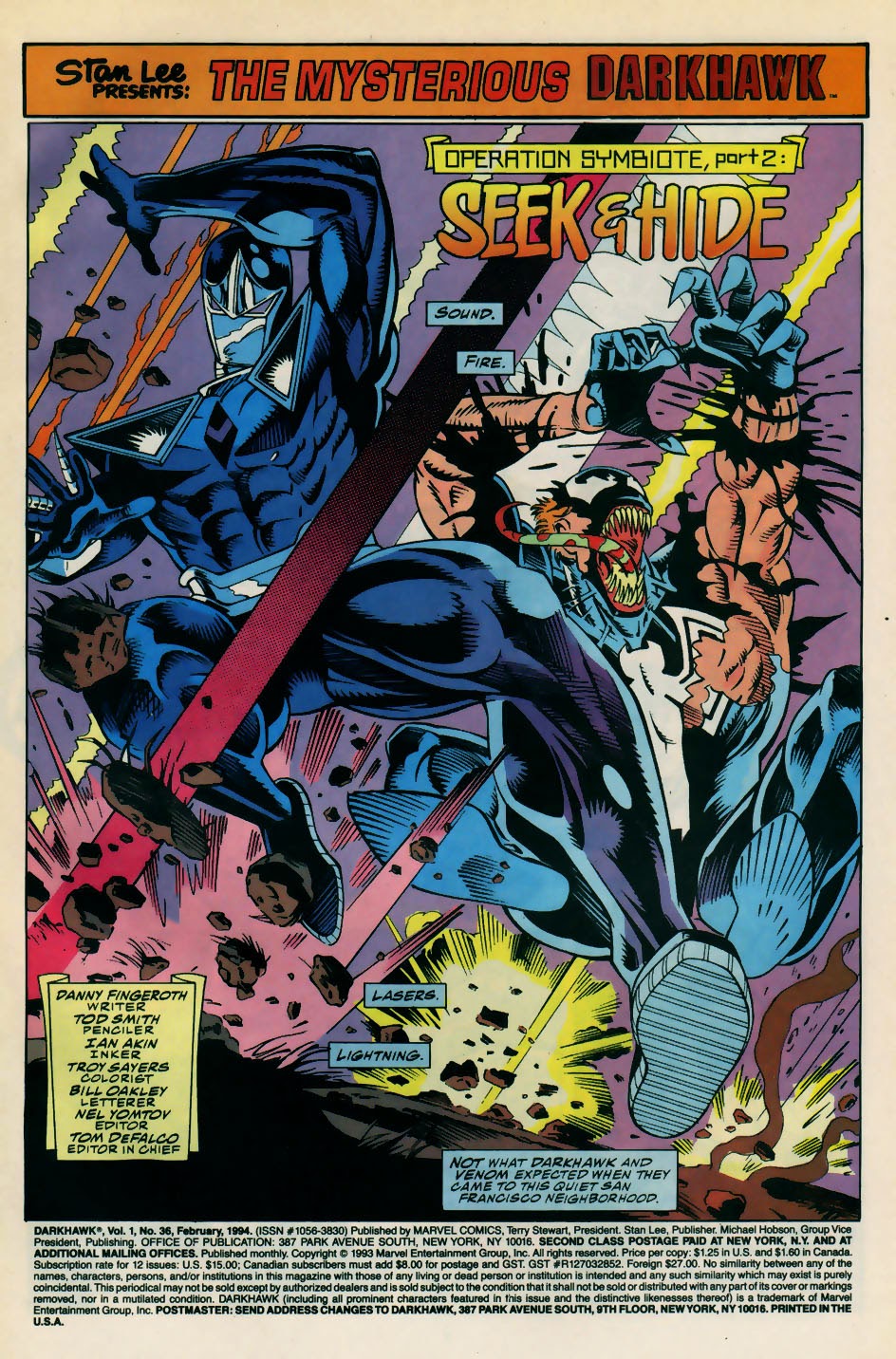 Read online Darkhawk (1991) comic -  Issue #36 - 2