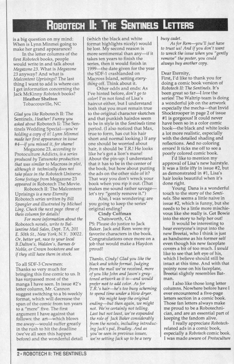 Read online Robotech II: The Sentinels comic -  Issue # _Wedding Special 1 - 26