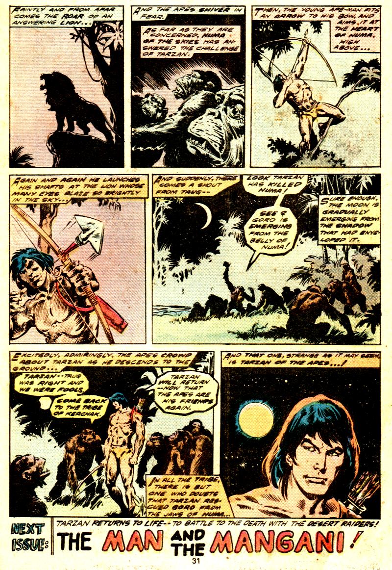Read online Tarzan (1977) comic -  Issue #7 - 20
