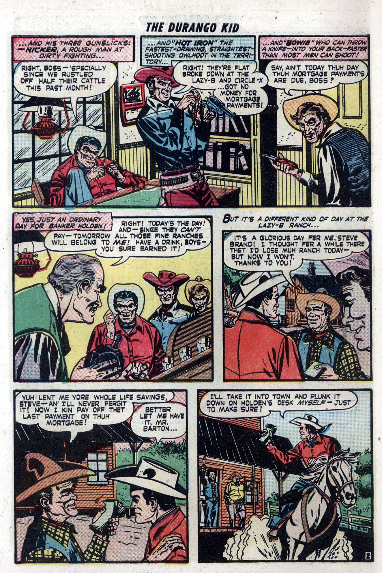 Read online Charles Starrett as The Durango Kid comic -  Issue #11 - 10
