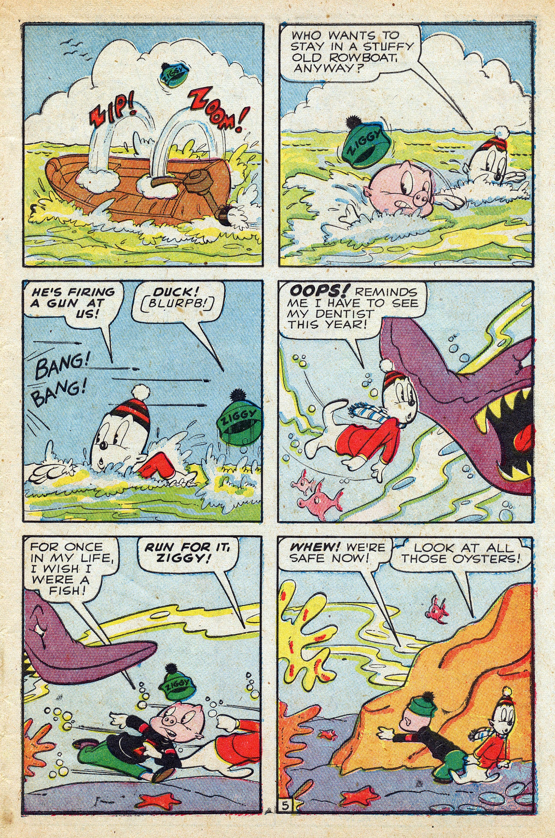 Read online Ziggy Pig-Silly Seal Comics (1944) comic -  Issue #1 - 7
