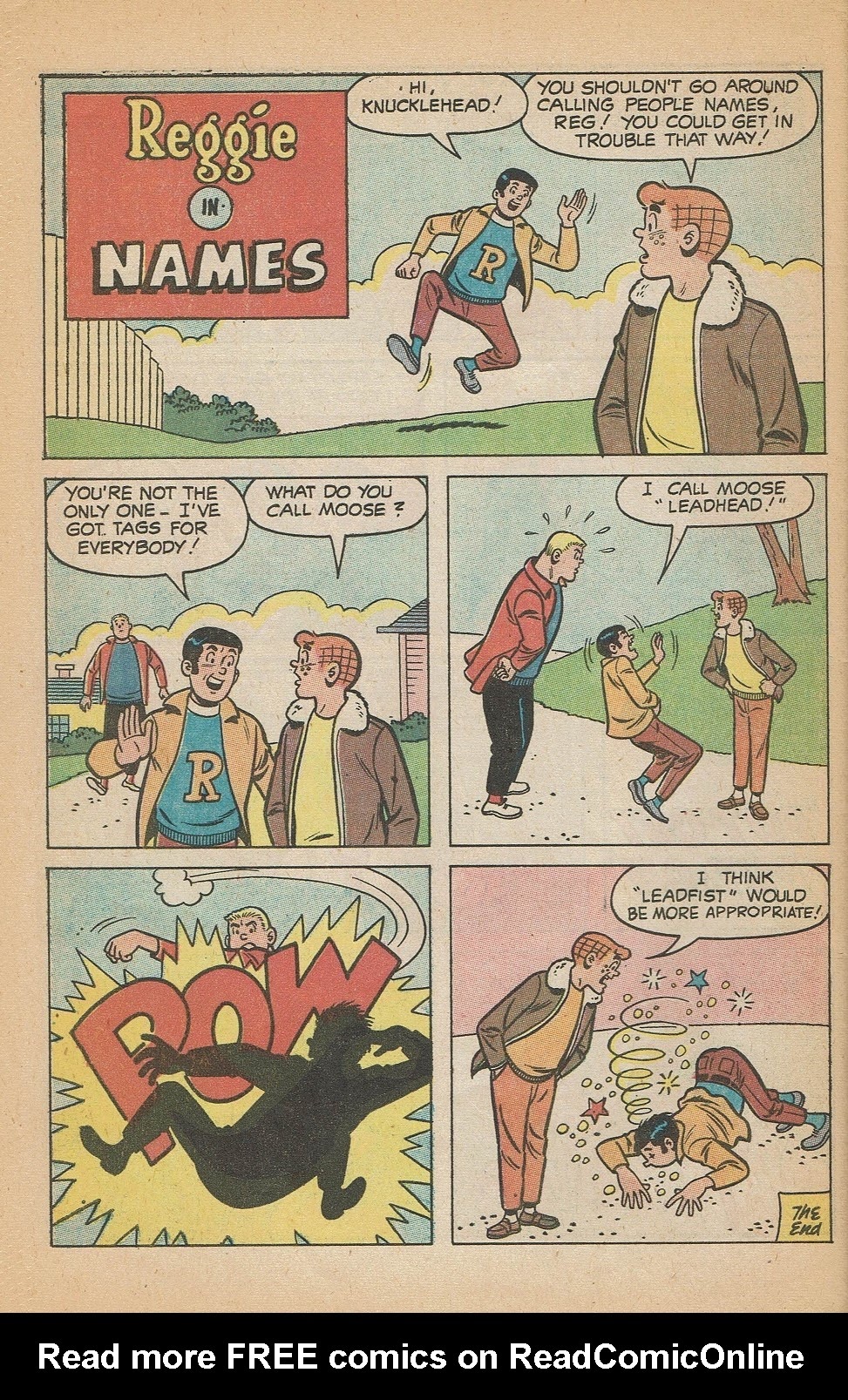 Read online Reggie's Wise Guy Jokes comic -  Issue #20 - 44