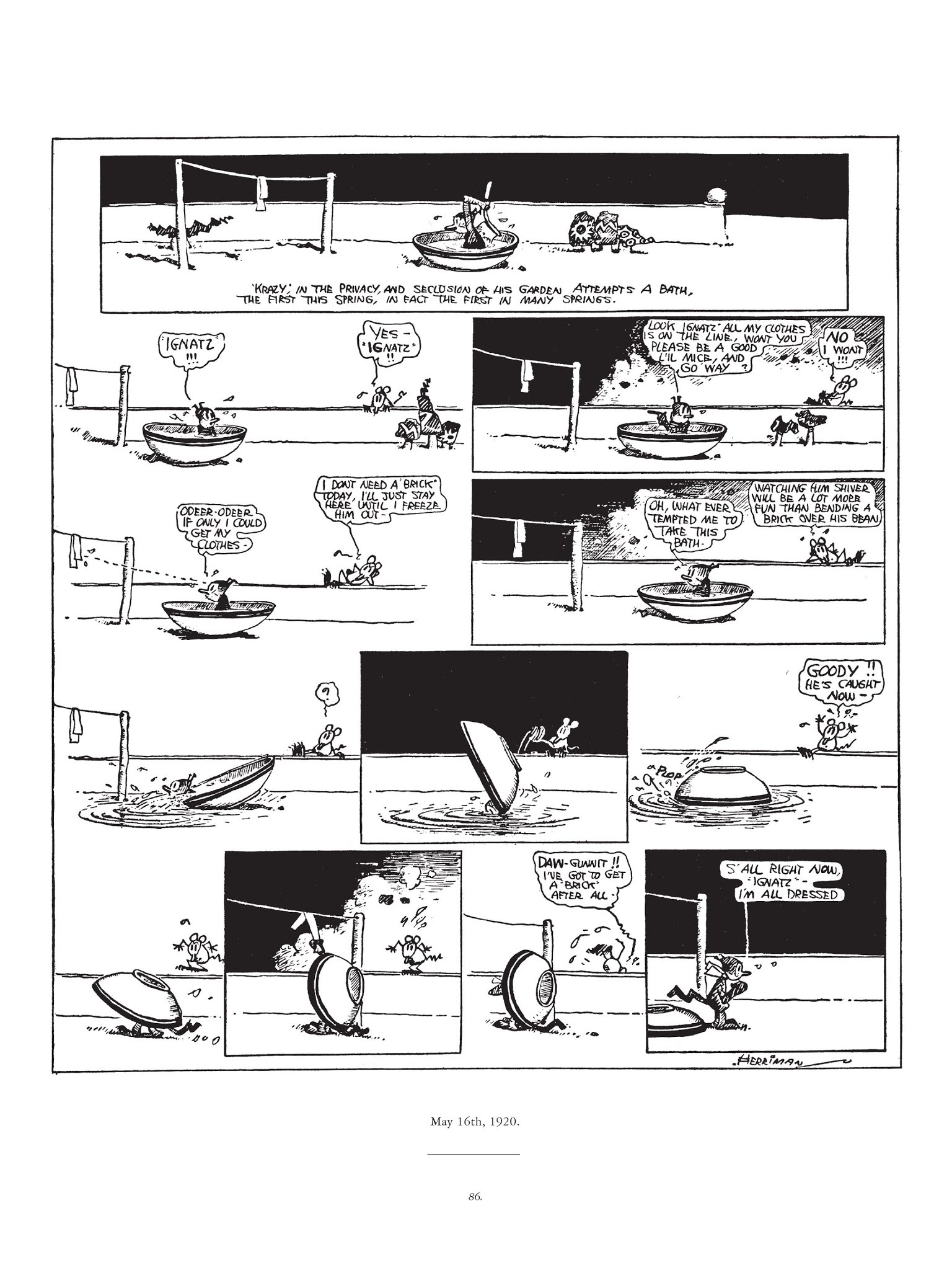 Read online Krazy & Ignatz comic -  Issue # TPB 2 - 86