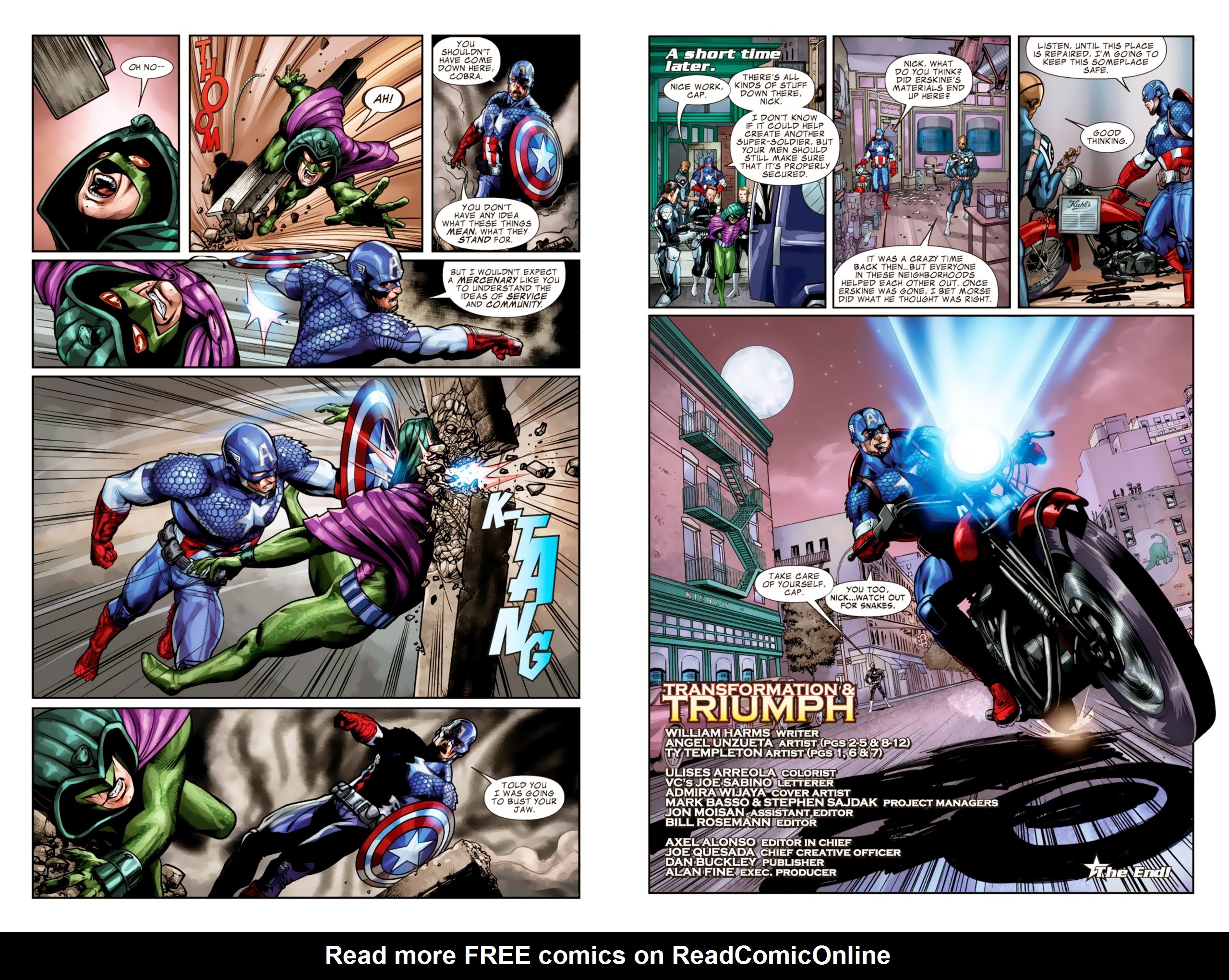 Read online Captain America: Transformation and Triumph comic -  Issue # Full - 8
