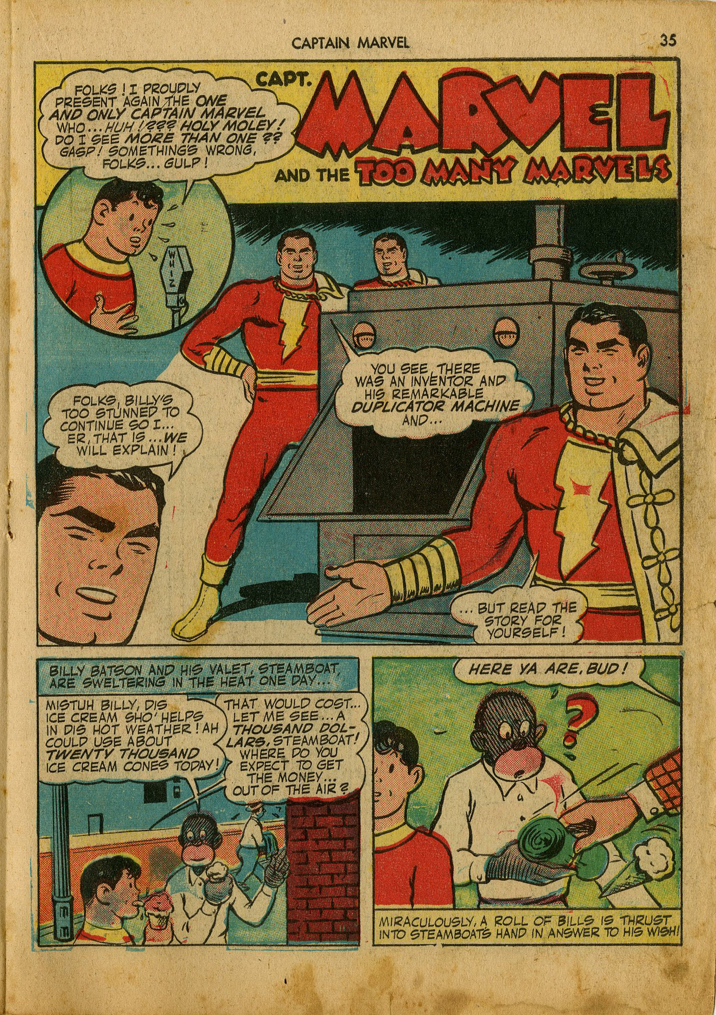 Read online Captain Marvel Adventures comic -  Issue #25 - 35