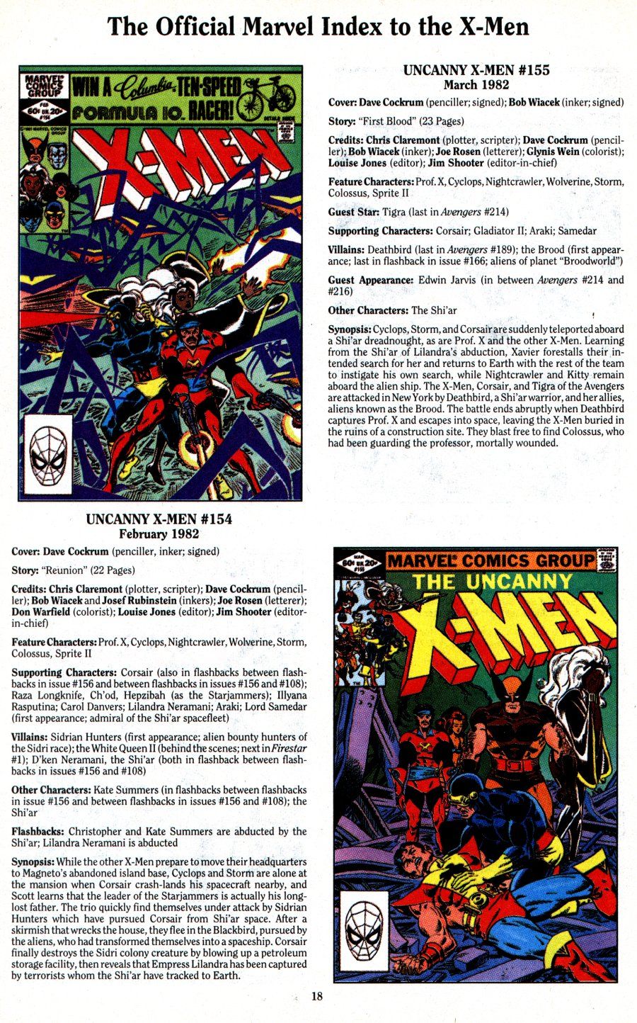 Read online The Official Marvel Index To The X-Men (1994) comic -  Issue #3 - 20