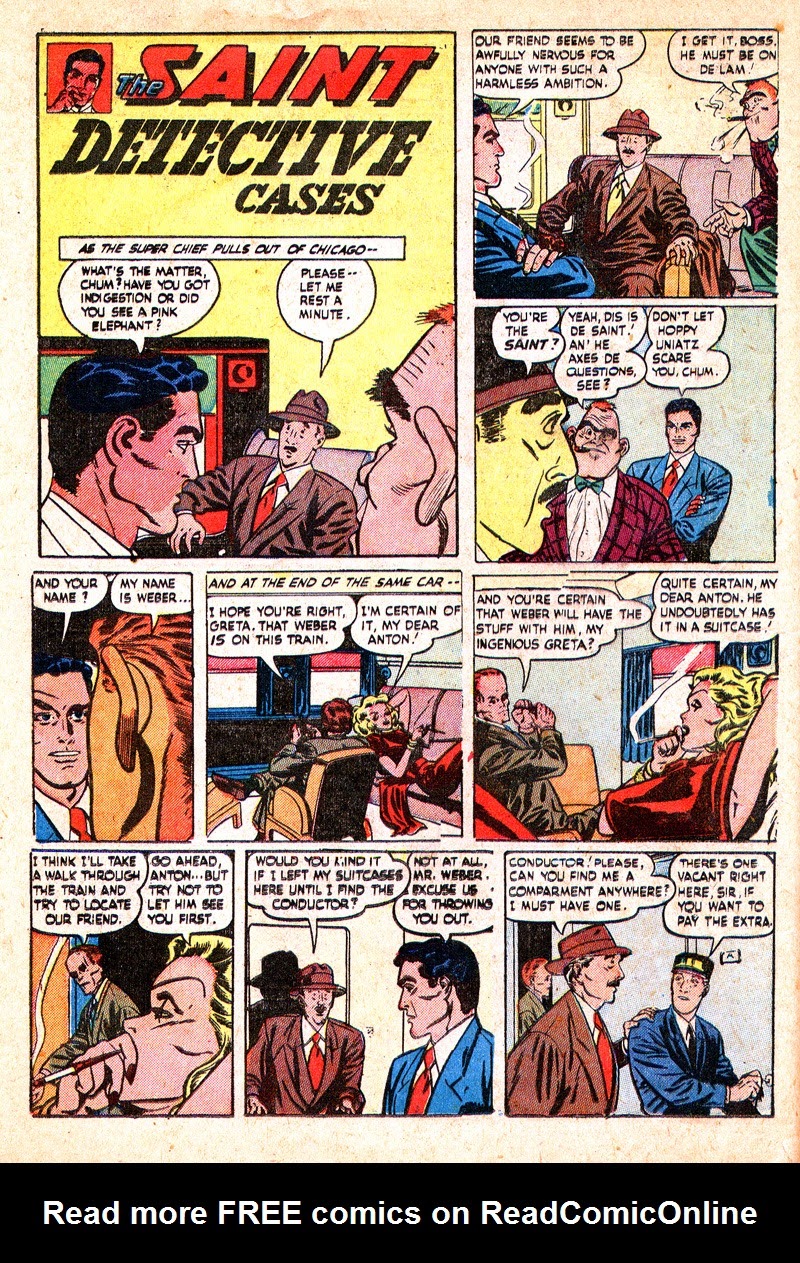 Read online The Saint (1947) comic -  Issue #9 - 17
