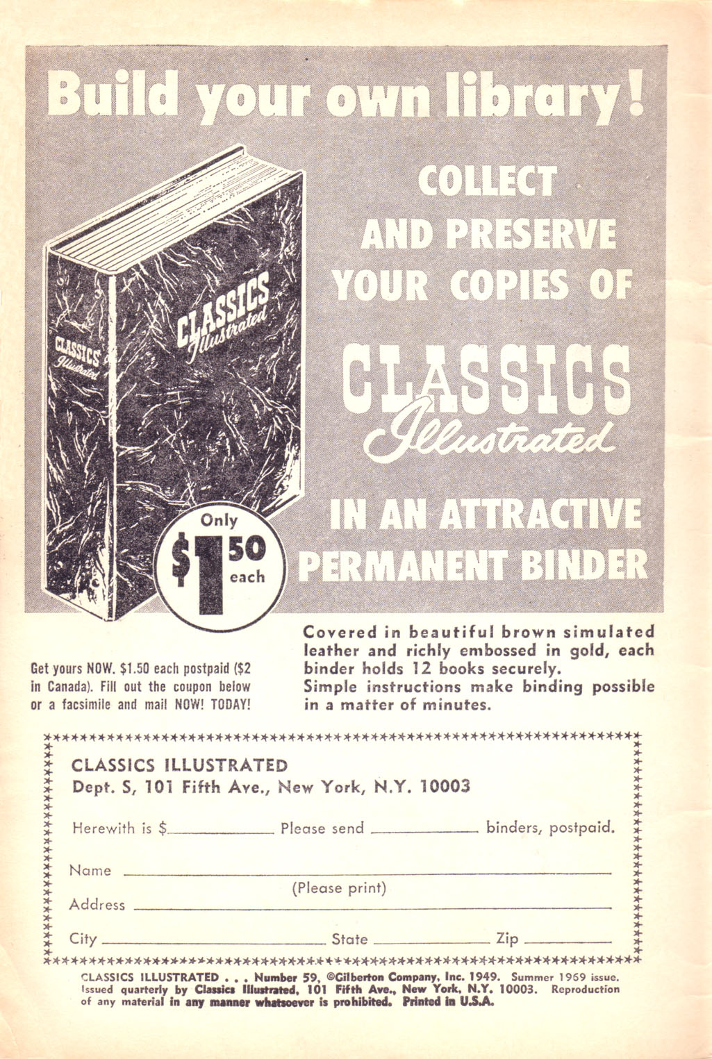 Read online Classics Illustrated comic -  Issue #59 - 2