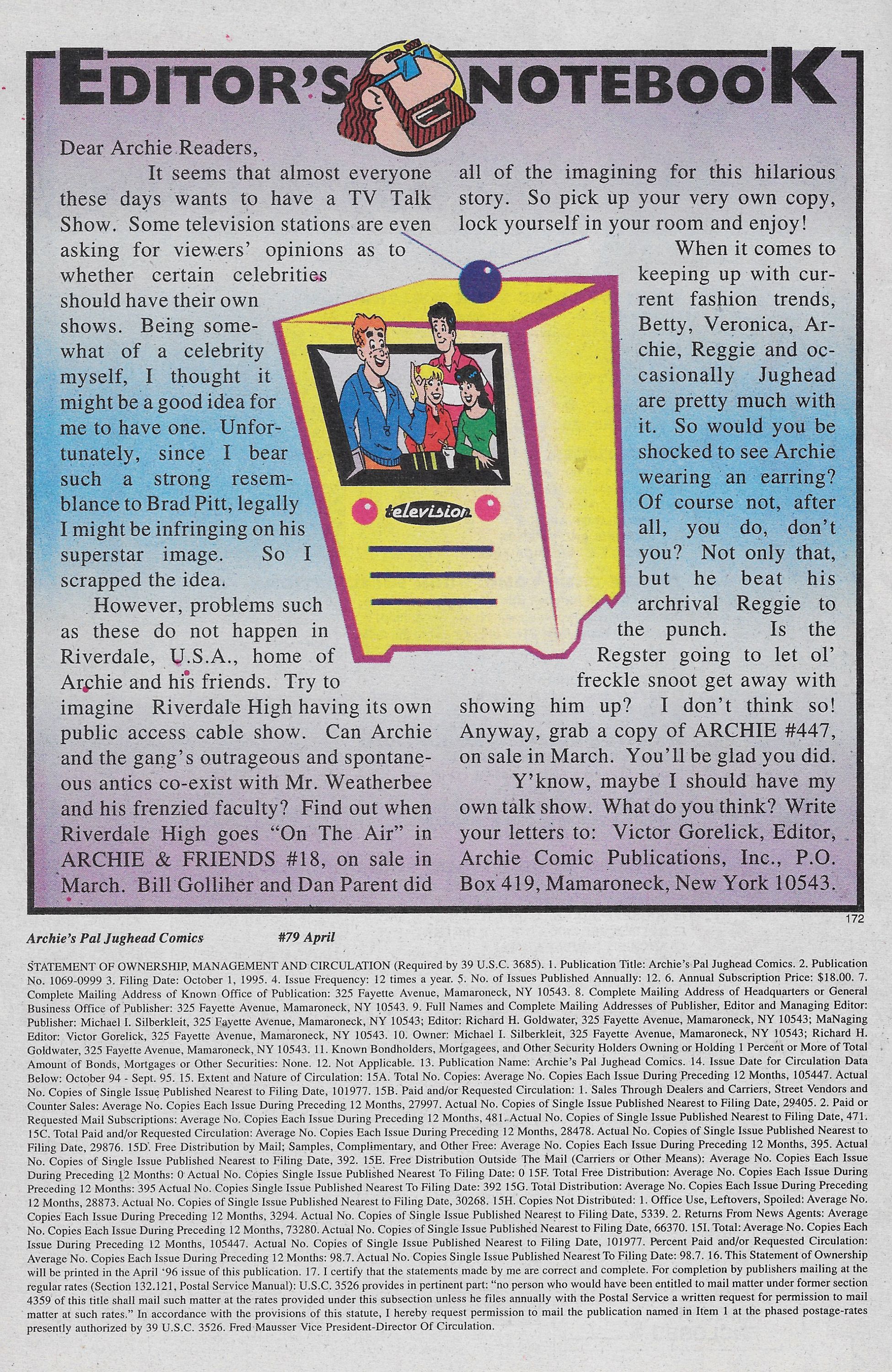 Read online Archie's Pal Jughead Comics comic -  Issue #79 - 28