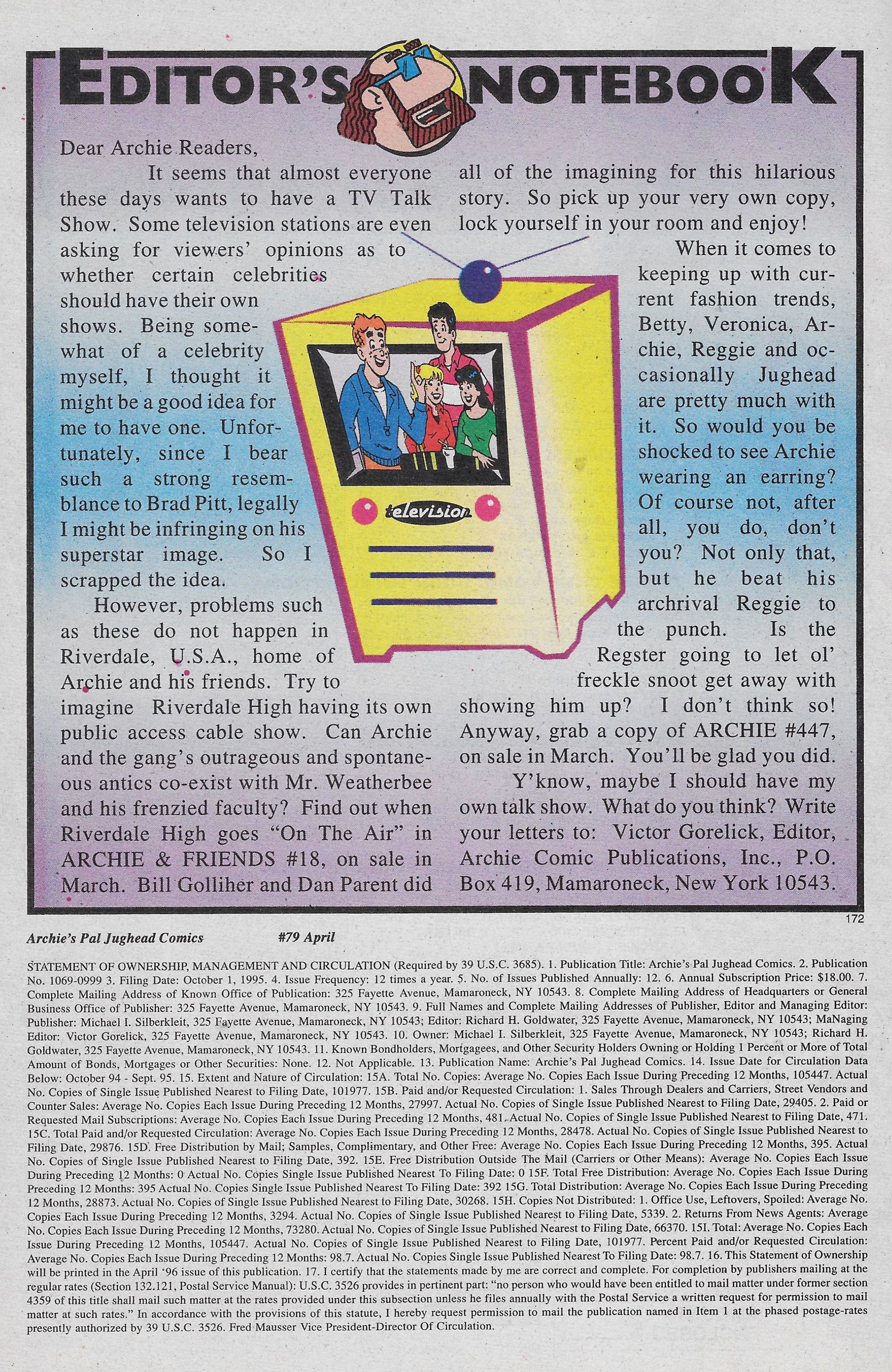 Read online Archie's Pal Jughead Comics comic -  Issue #79 - 28