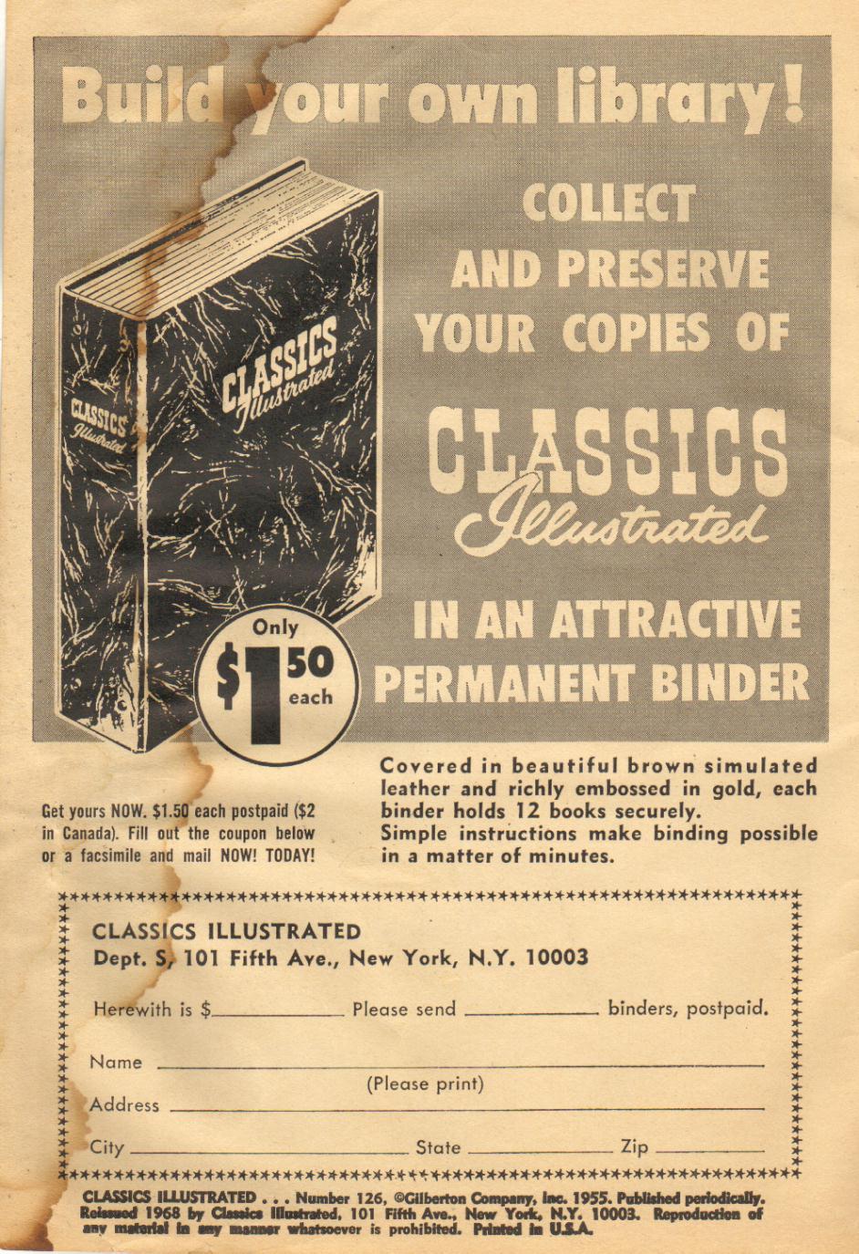 Read online Classics Illustrated comic -  Issue #126 - 2